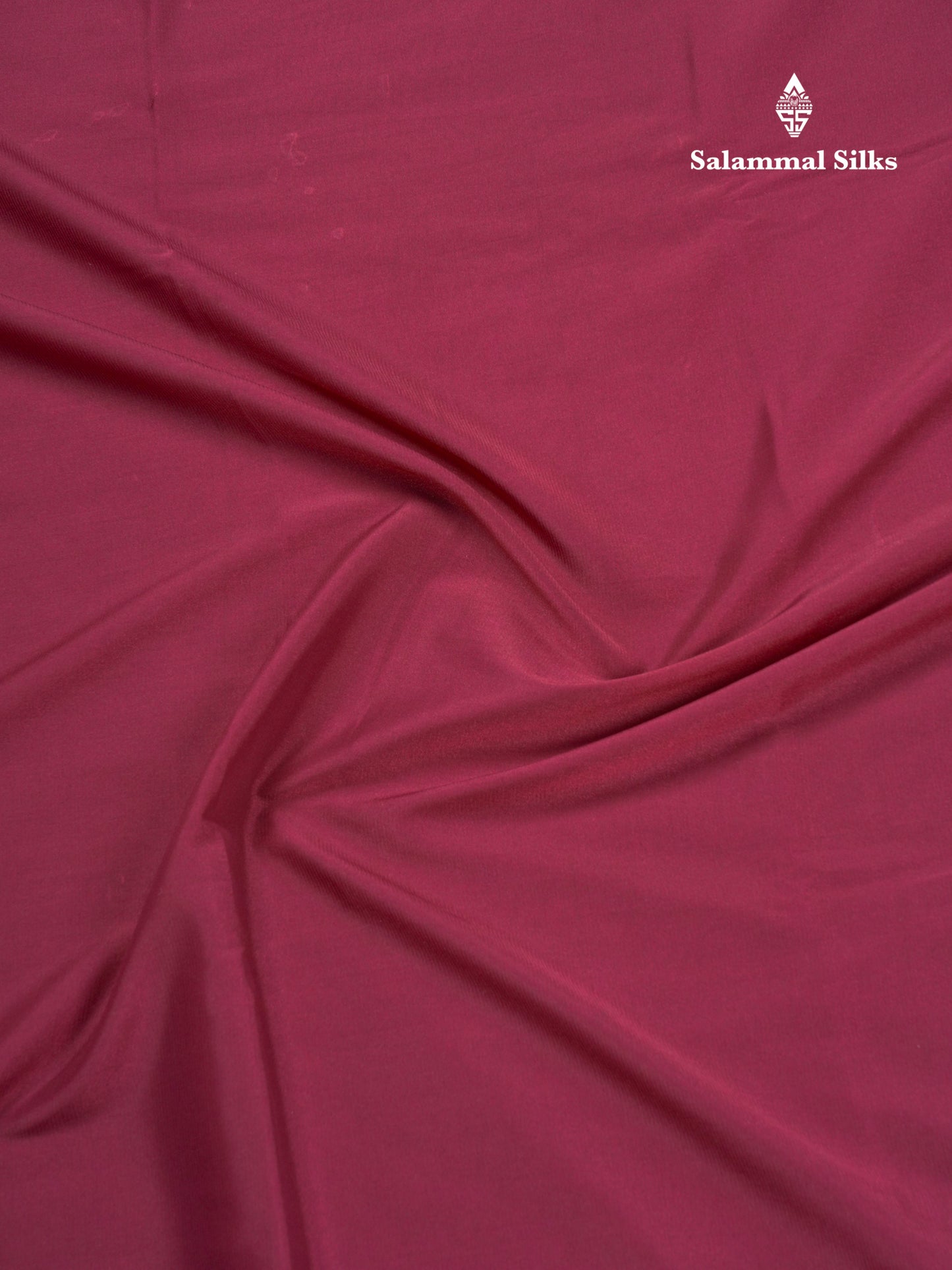 Pink Plain Semi Mysore Crepe Saree With Traditional Border
