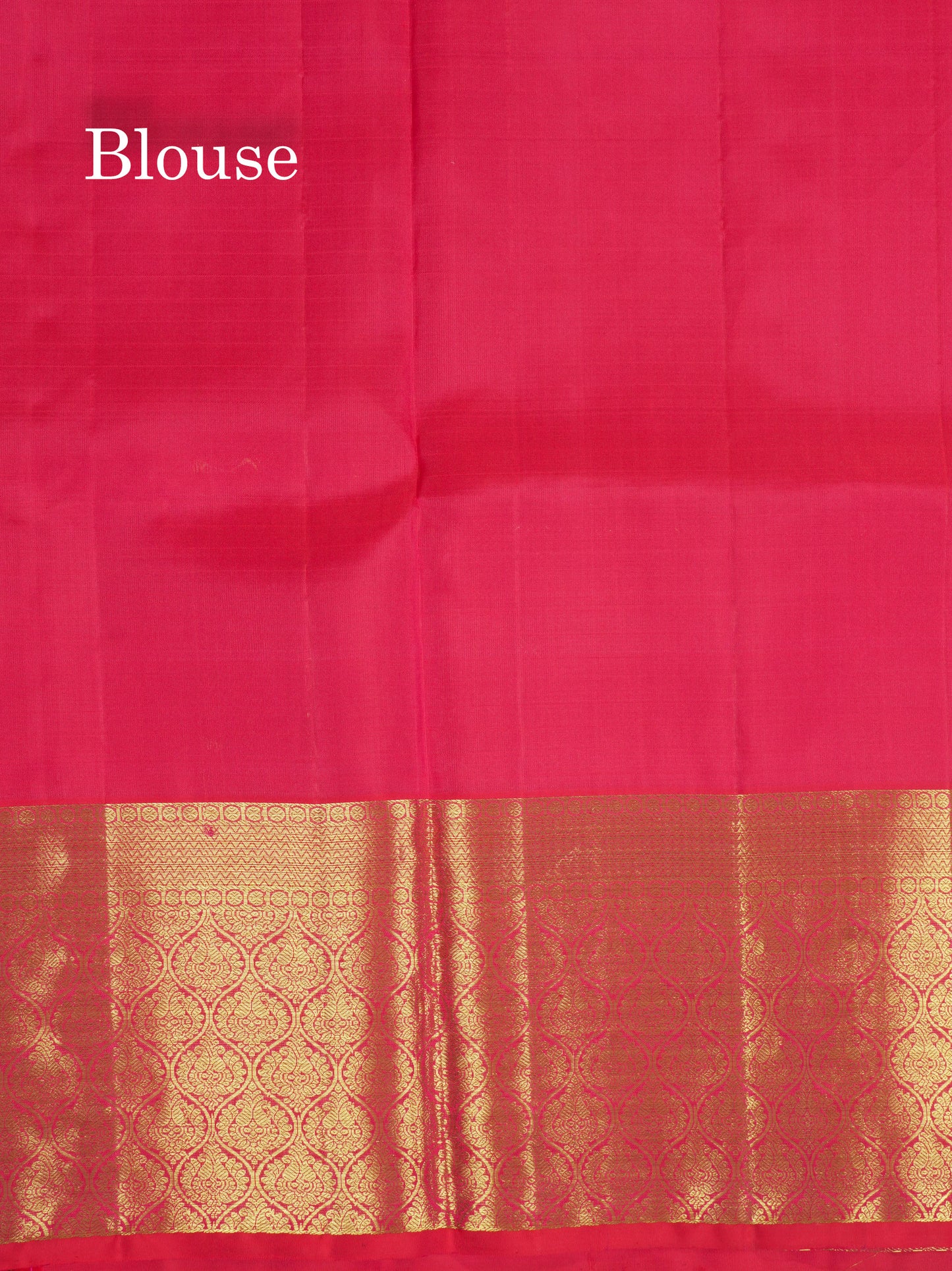 Kanjivaram Pure Silk Saree Reddish Pink With Evening Morning Fancy Border