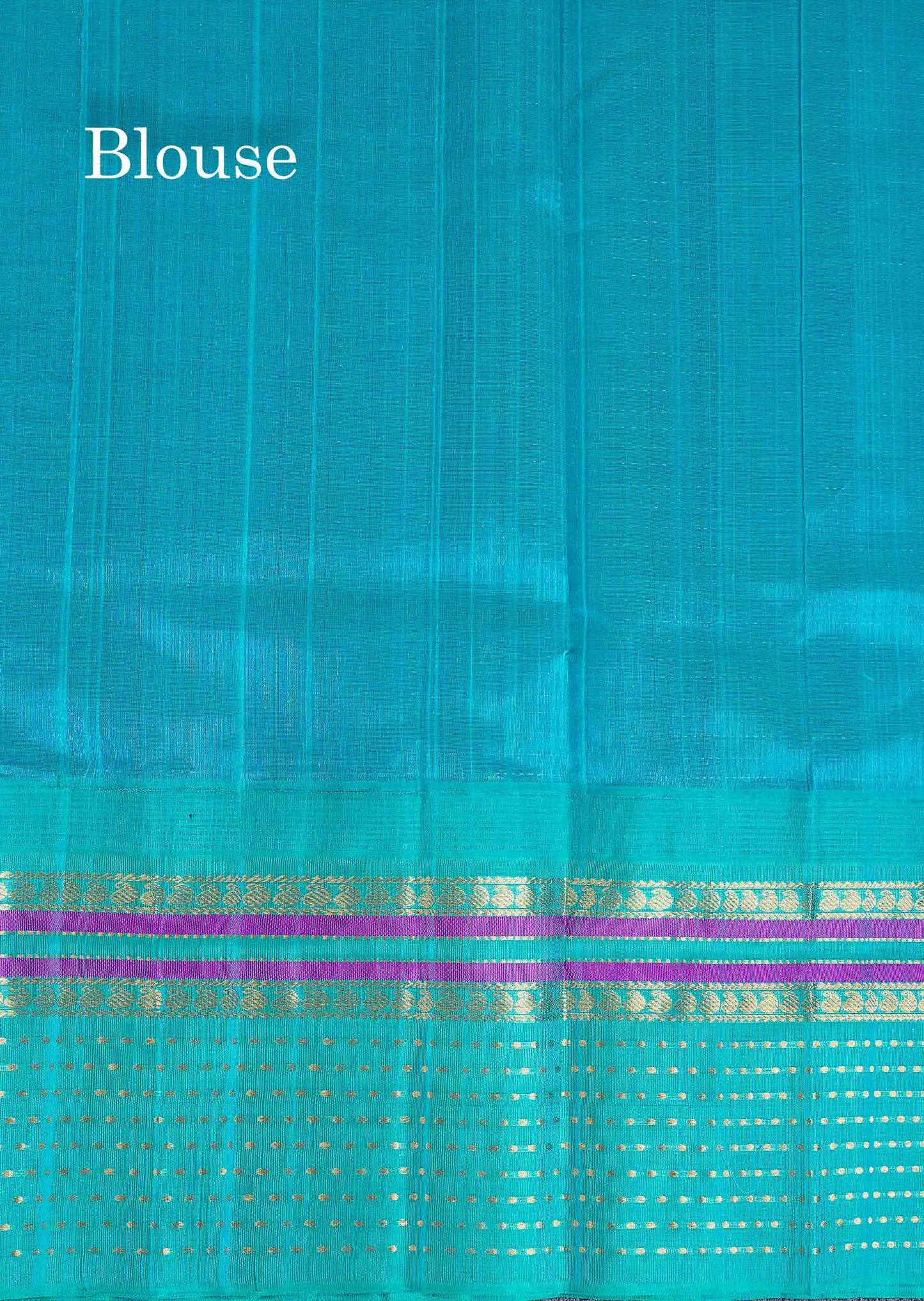 Pure Silk Cotton Saree - Dual Tone Royal Blue Checks With Butta Along With Contrast Dual Tone Sapphire Blue Traditional Evening Morning Border