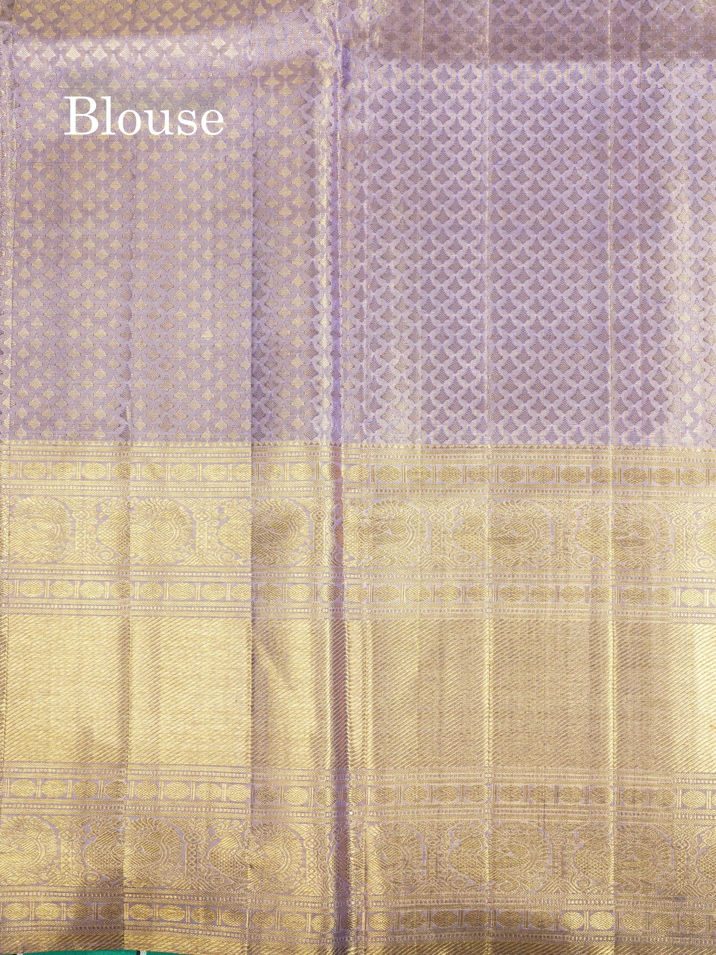 Beautiful Orange Tissue Pure Kanjivaram Silk Saree (2G) Zari With Contrast Lavender Border