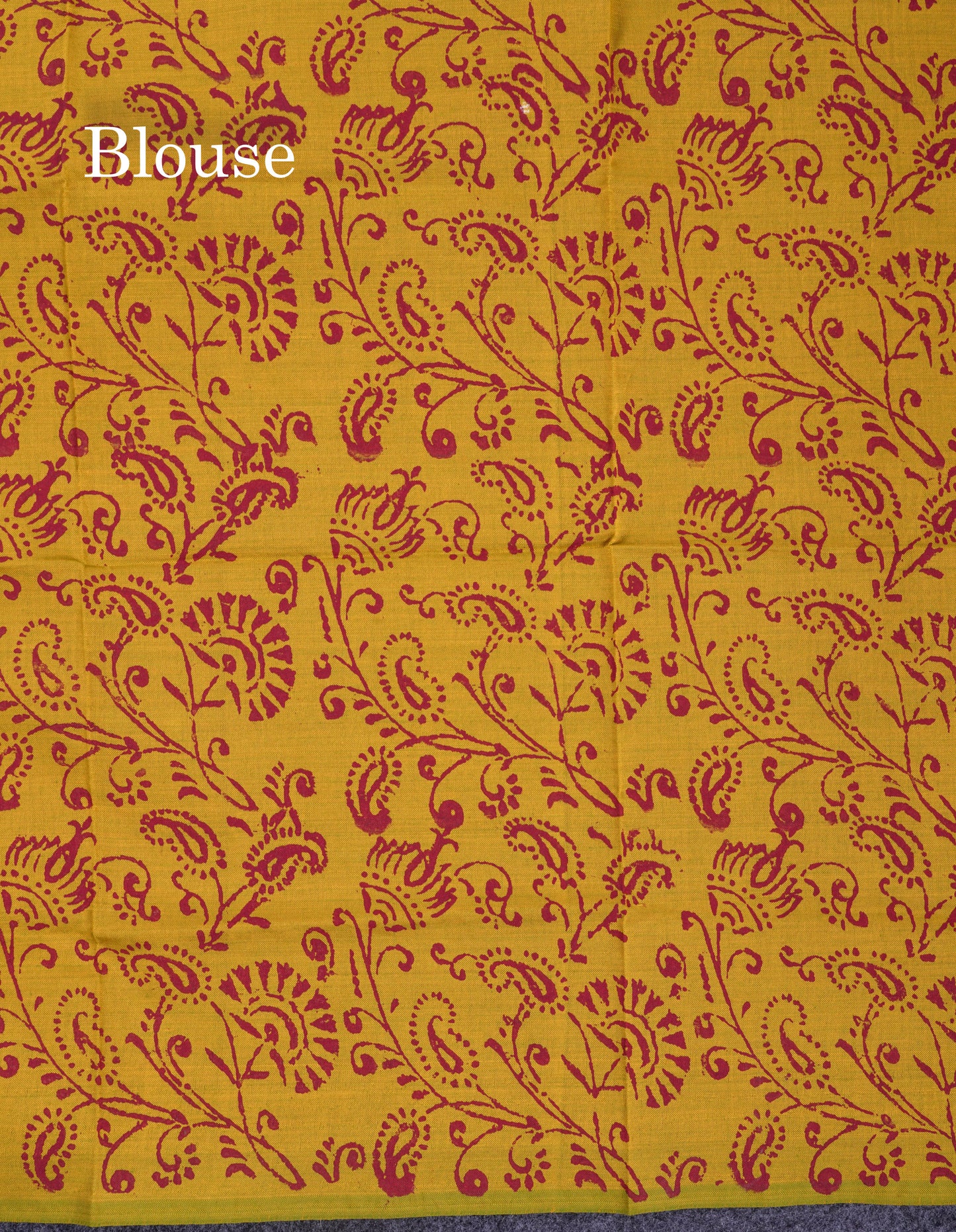 Beautiful Maroon Mirror Work South Cotton Printed Saree With Contrast Yellow Blouse