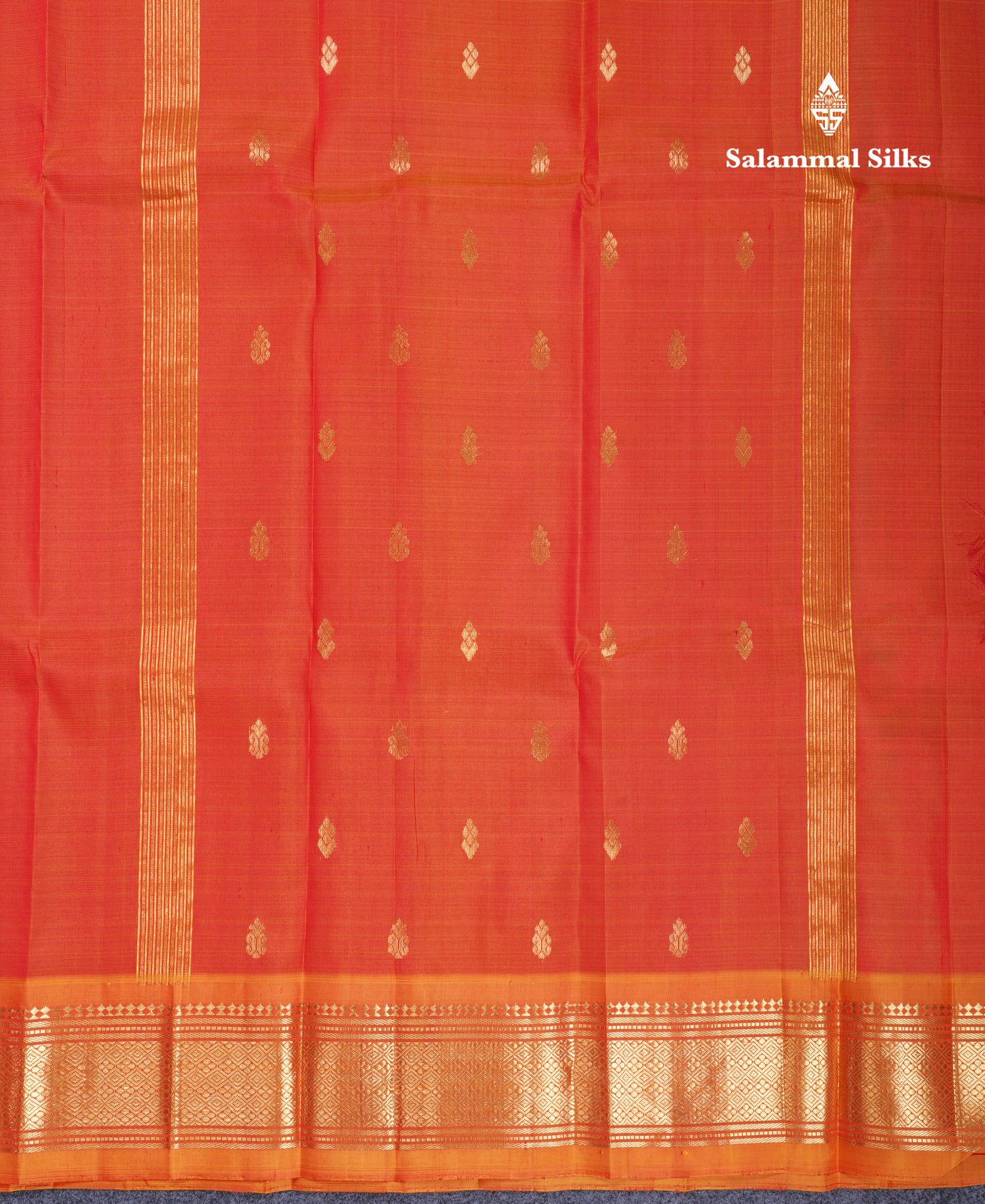 Beautiful Pink Pure Kanjivaram Silk Saree With Contrast Mustard Yellow Traditional One Side Border