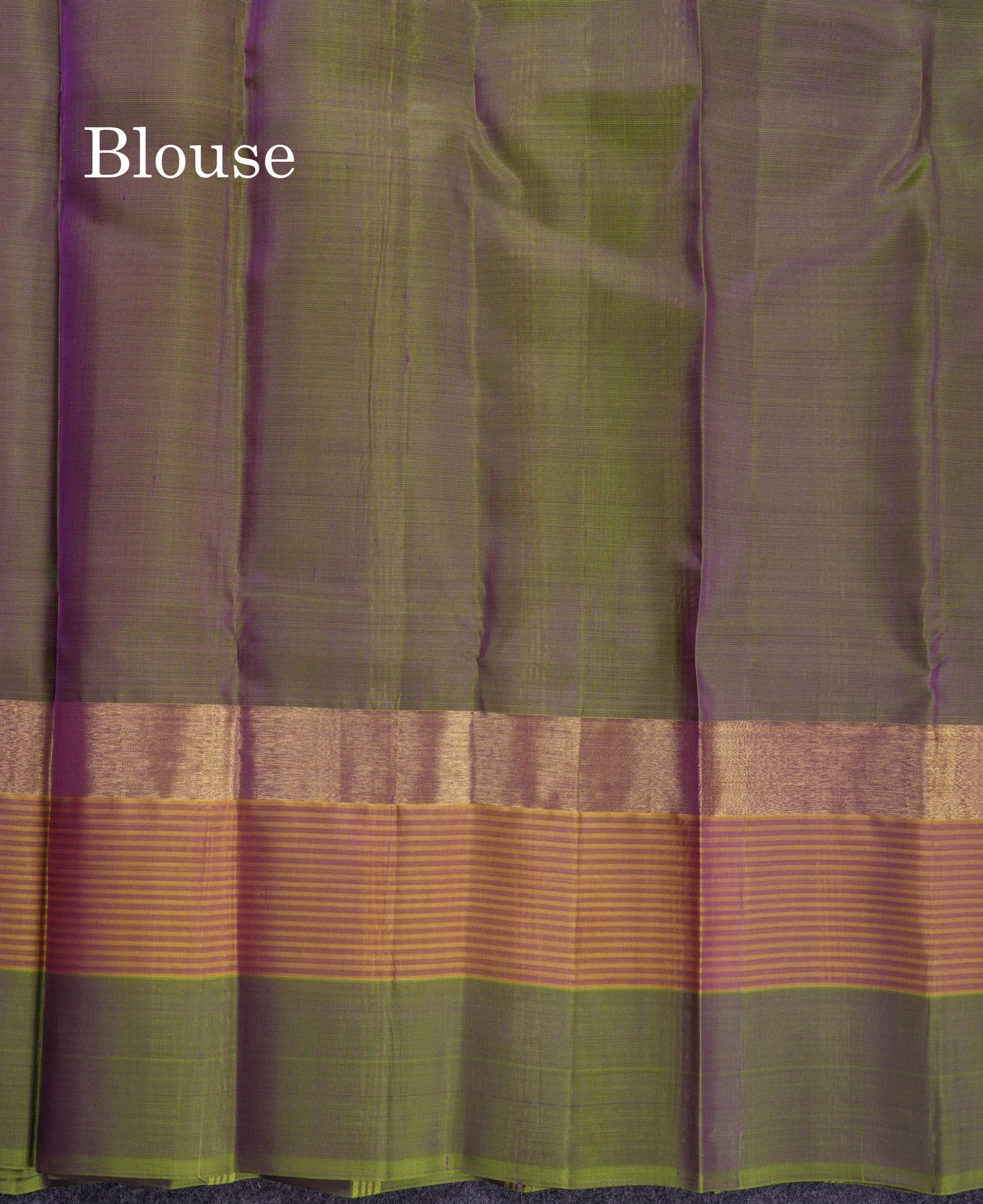 Beautiful Magenta Pure Kanjivaram Silk Saree With Contrast Light Green Border