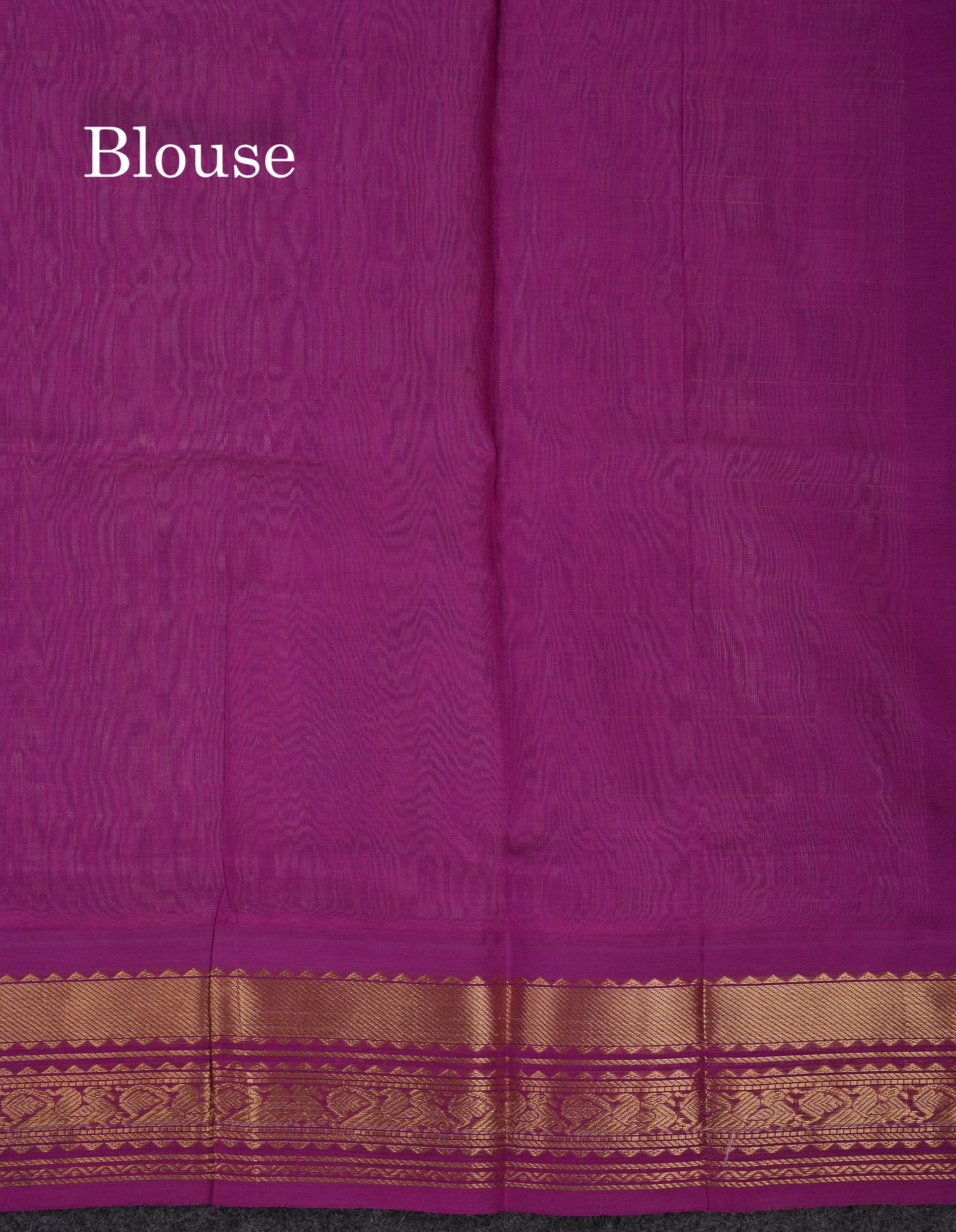 Beautiful Light Pink Checks With Buttas Pure Silk Cotton Saree With Contrast Dark Purple Traditional Border
