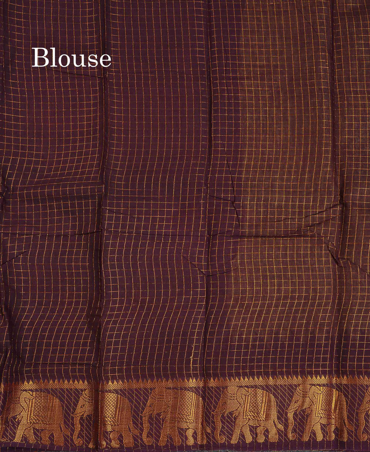 Sungudi Cotton Saree - Light Yellow Colour Body Small Zari Checks With Wine Purple Traditional Border