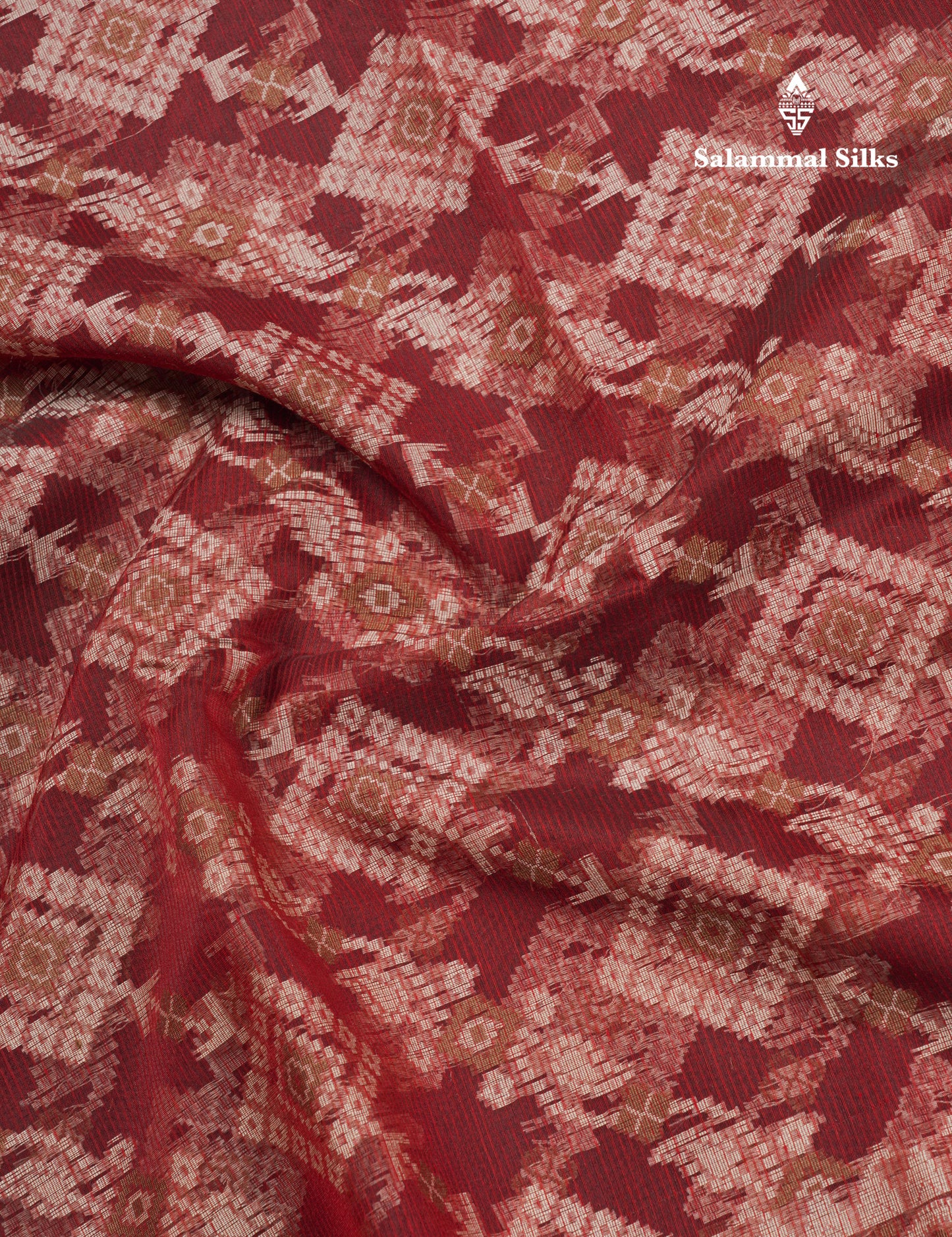Maroon Thread Kota Saree With Fancy Border