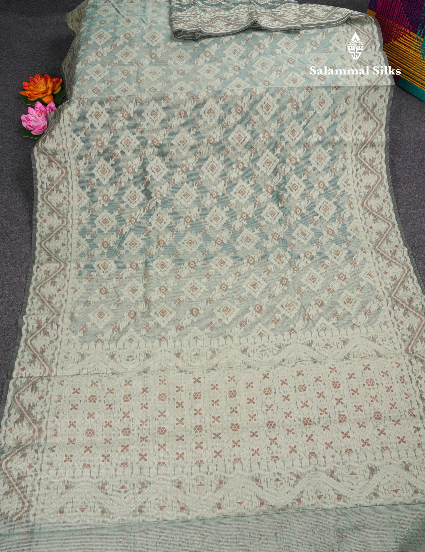 Maroon Thread Kota Saree With Fancy Border