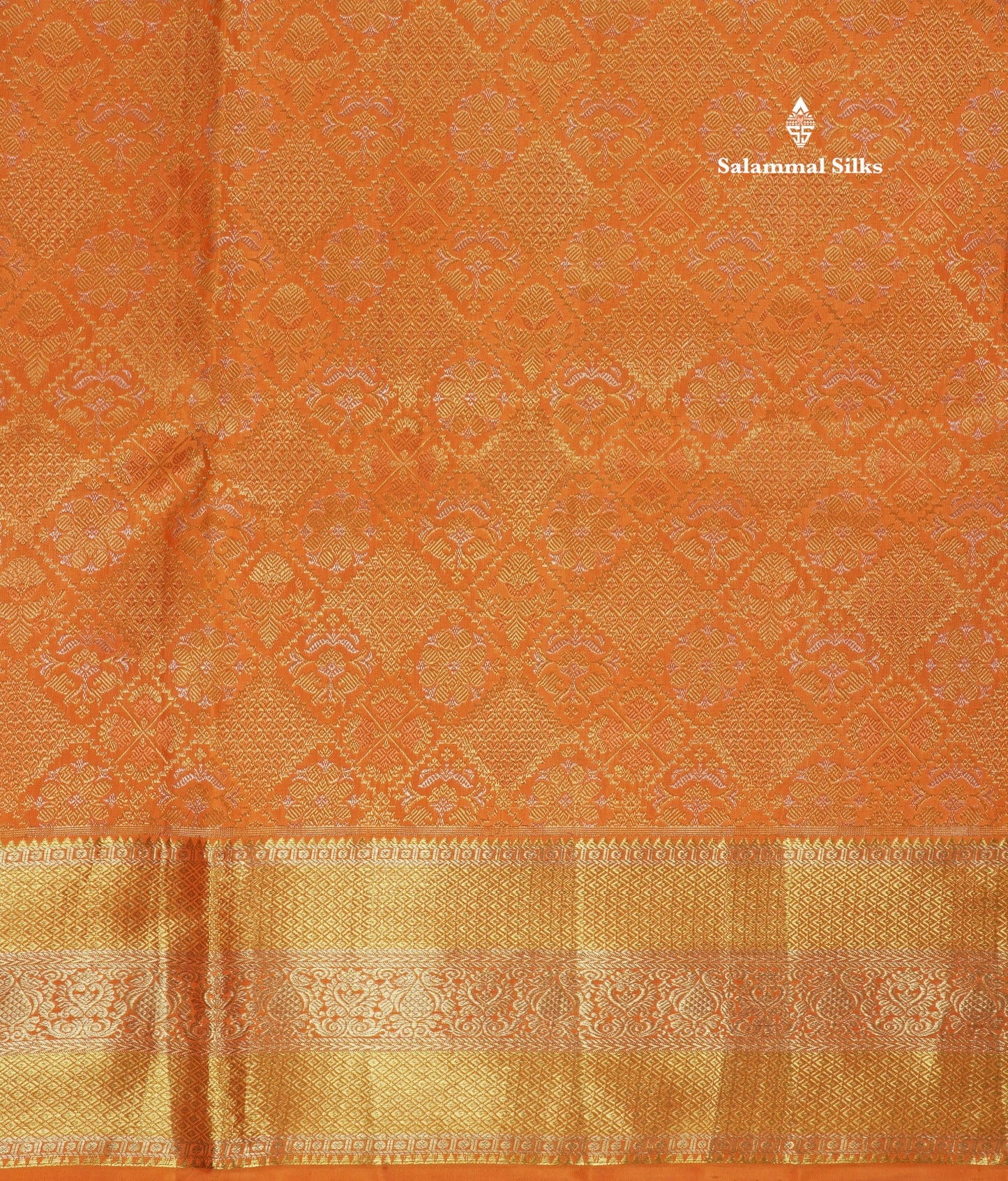 Pinkish Red Bridal Pure Kanjivaram Silk Saree With Self Border