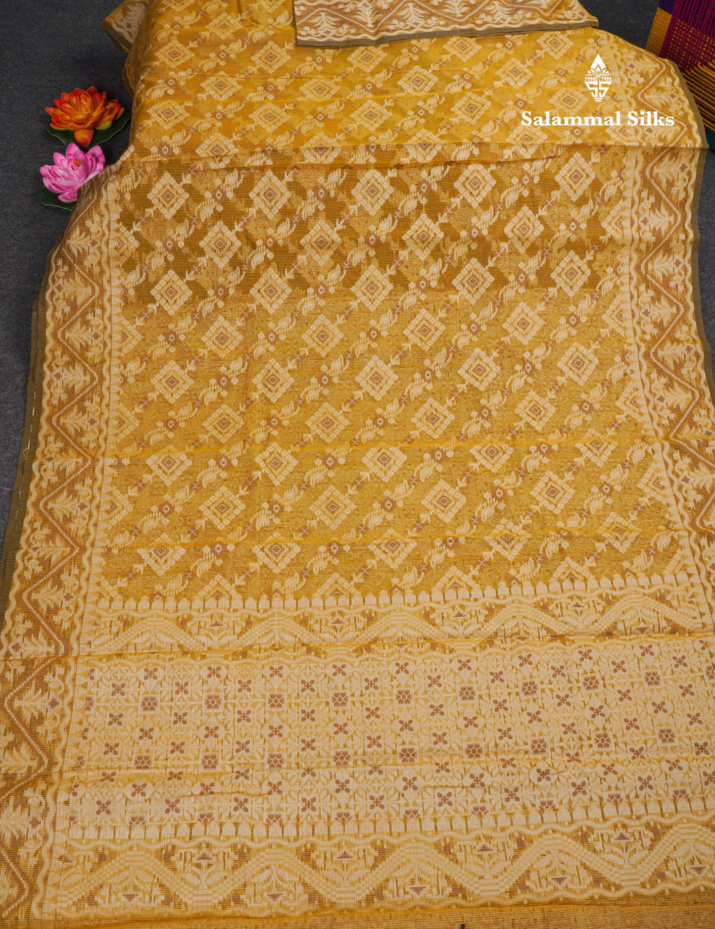 Maroon Thread Kota Saree With Fancy Border