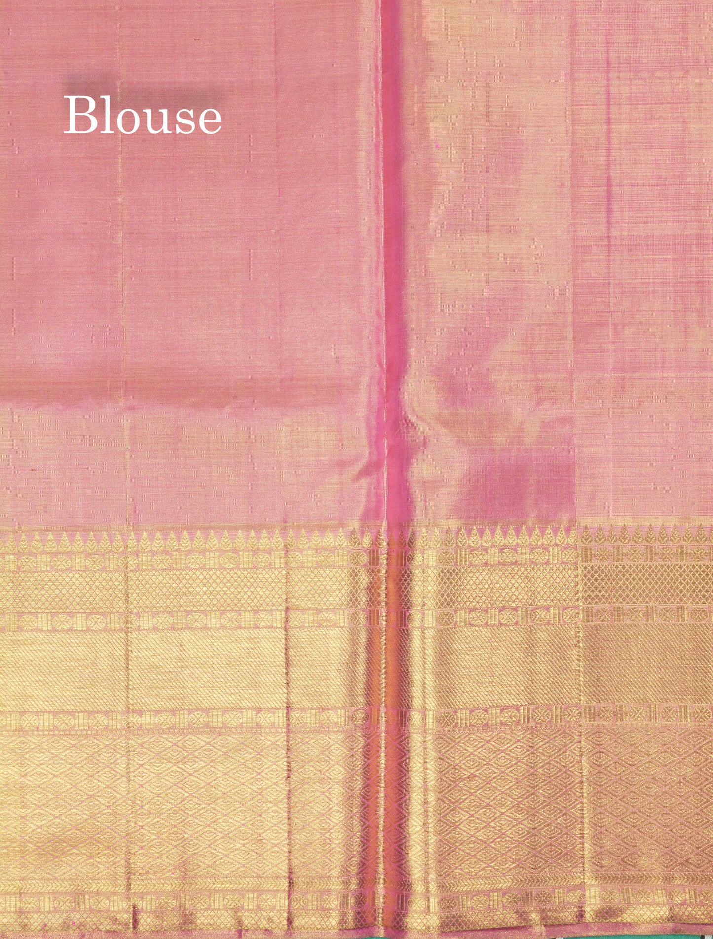 Beautiful Onion Pink Tissue Pure Kanjivaram Silk Saree (2G) Zari With Self Border
