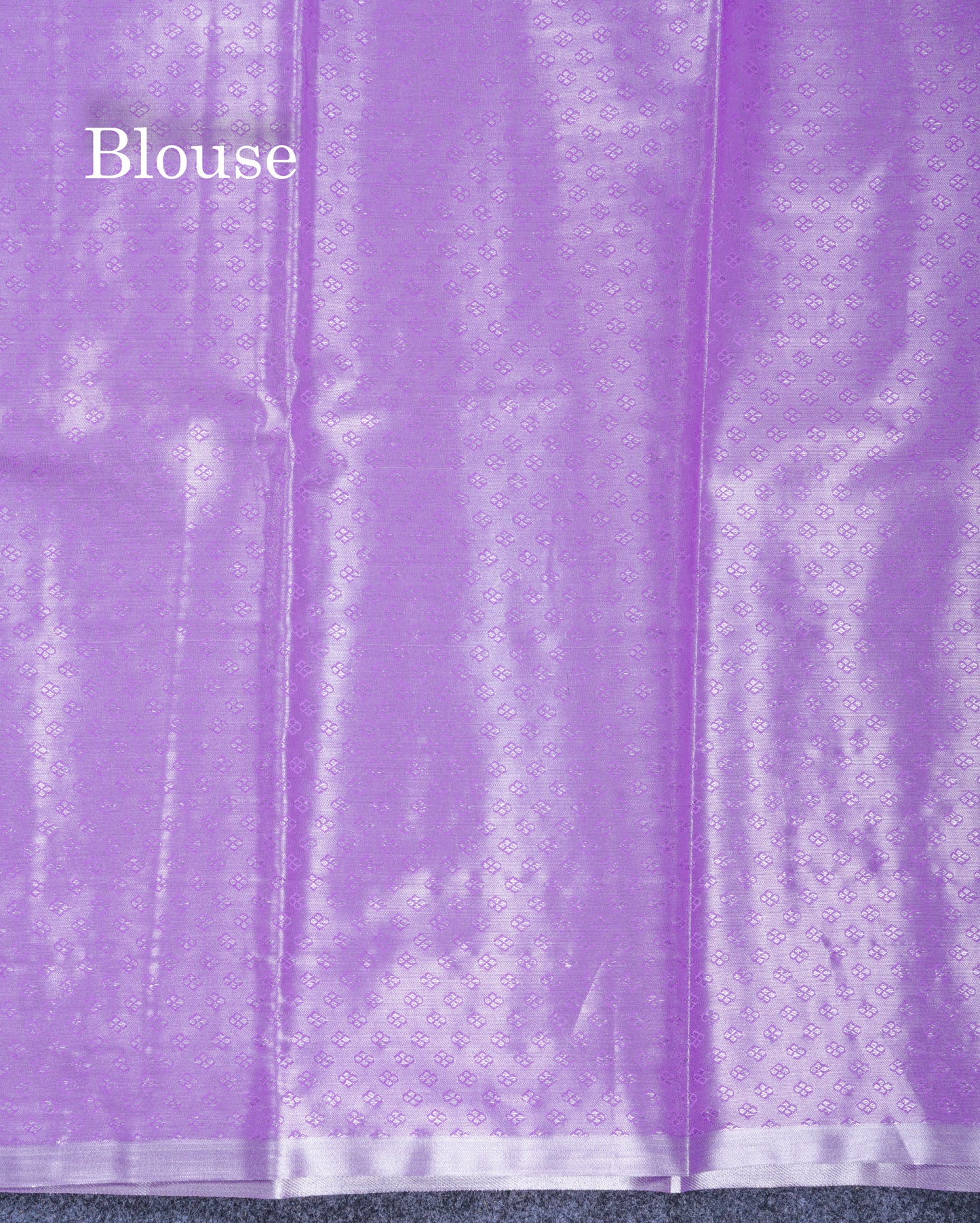 Light Lavender Bridal Tissue Semi Silk Saree With Traditional Evening Morning Border