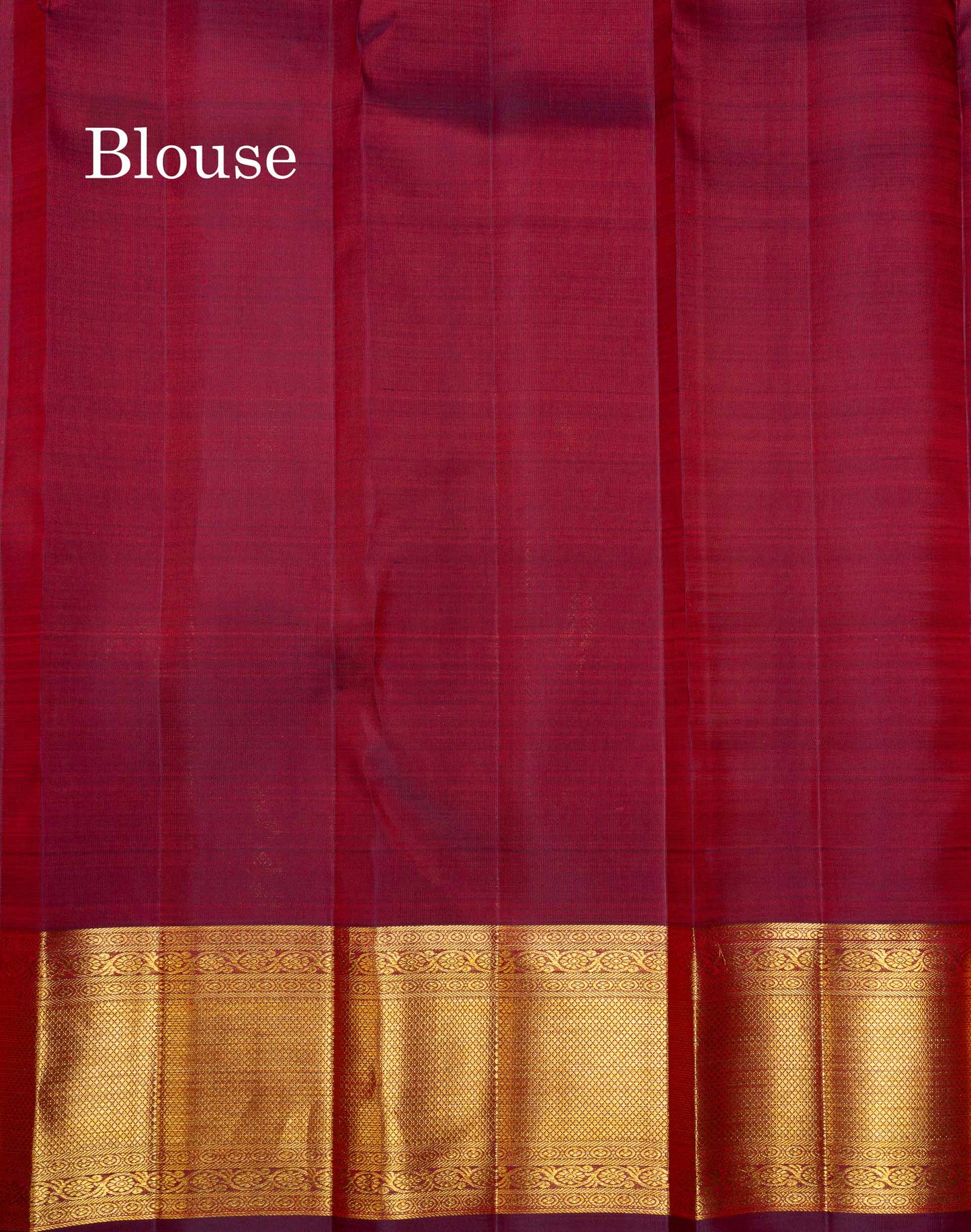 Beautiful Maroon Bridal Pure Kanjivaram Silk Saree With Traditional Border