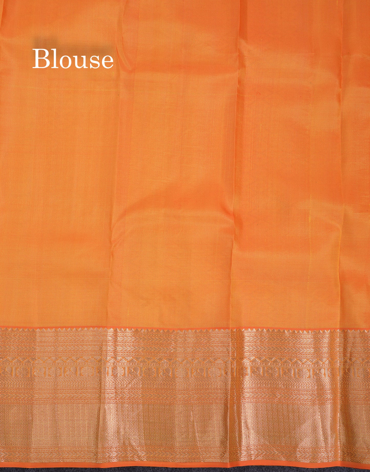 Beautiful Dual Tone Yellow Pure Kanjivaram Silk Saree With Traditional Border