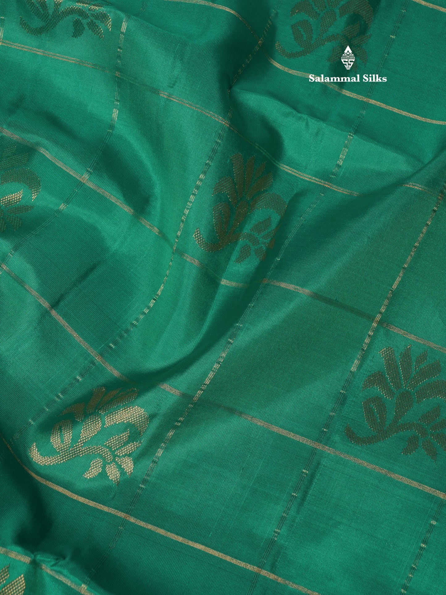 Beautiful Sea Green Pure Kanjivaram Soft Silk Saree With Contrast Pinkish Orange Border