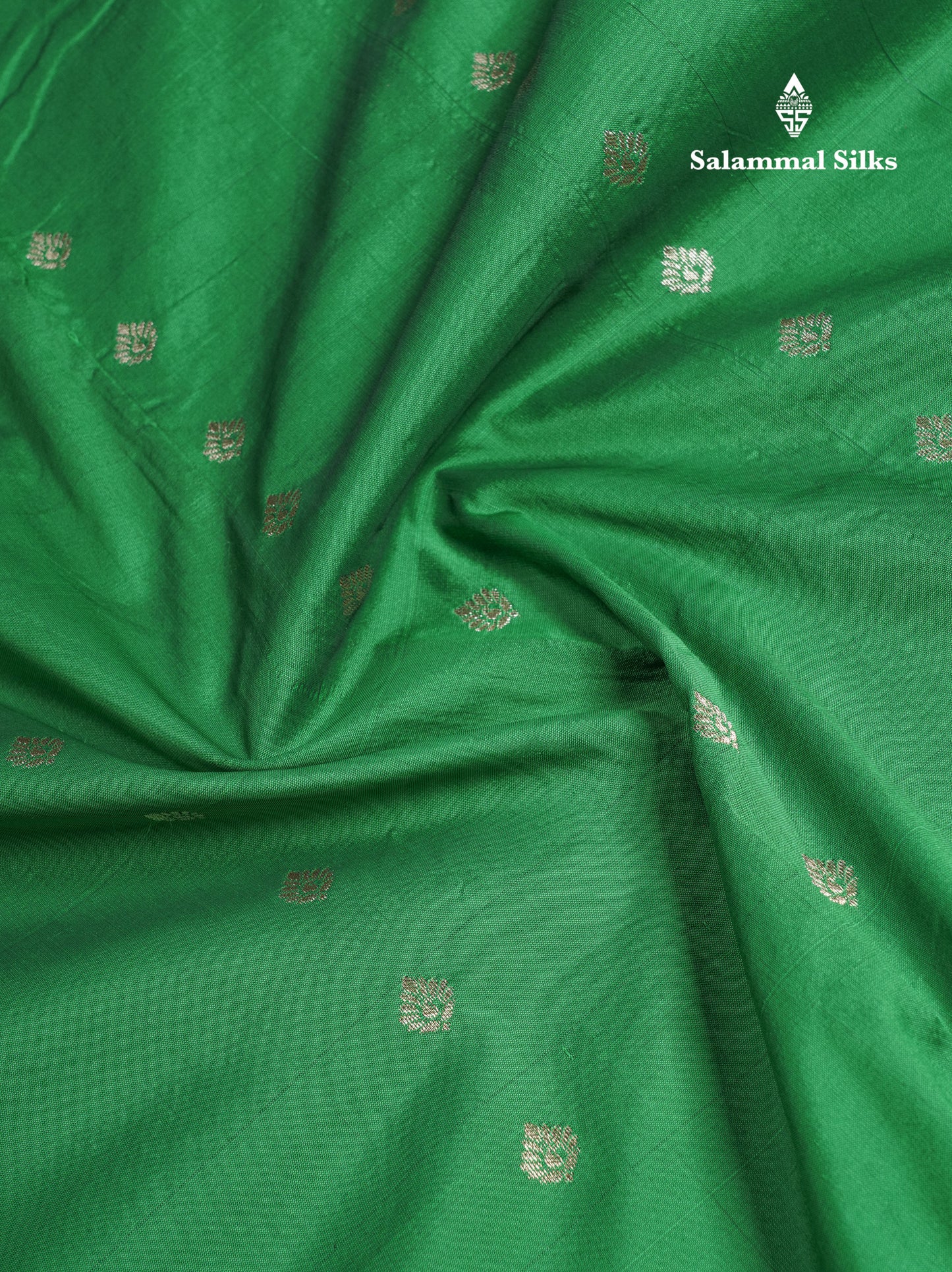 9 Yards Semi Silk Saree Saffire Green With Contrast Pink Traditional Border
