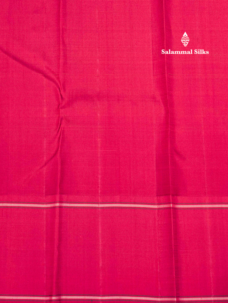 Mustard Yellow Colour Kanjivaram Pure Silk Saree With Maroon Double Border