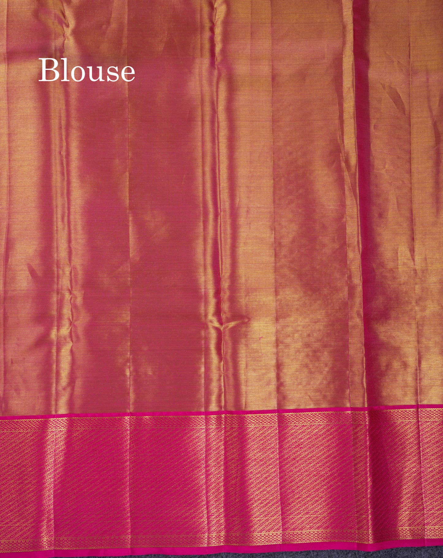 Beautiful Pink Tissue Bridal Menakari Work Pure Kanjivaram Silk Saree With Contrast Magenta Pink Fancy Border