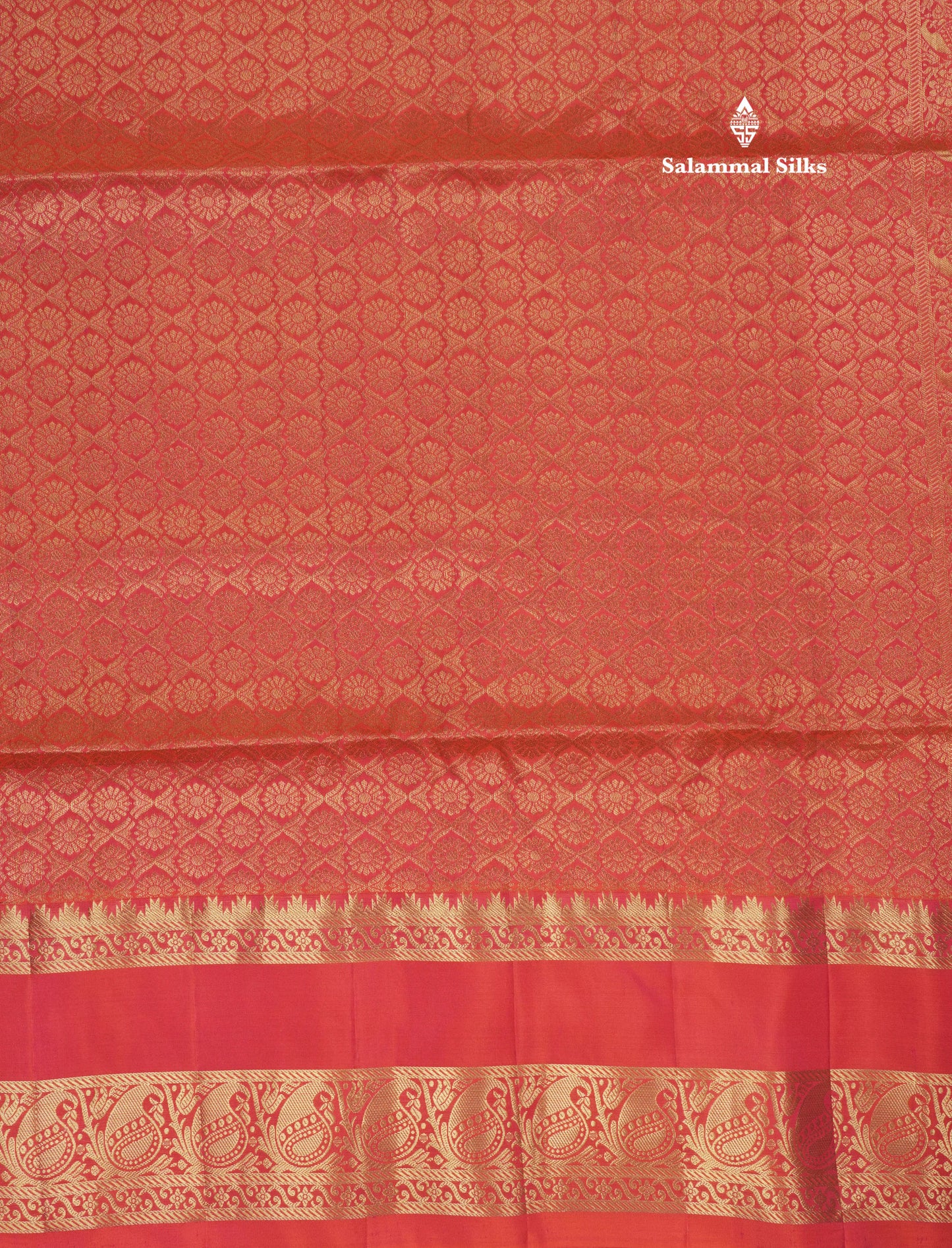 Beautiful Bottle Green Pure Kanjivaram Soft Silk Saree With Contrast Pinkish Orange Border