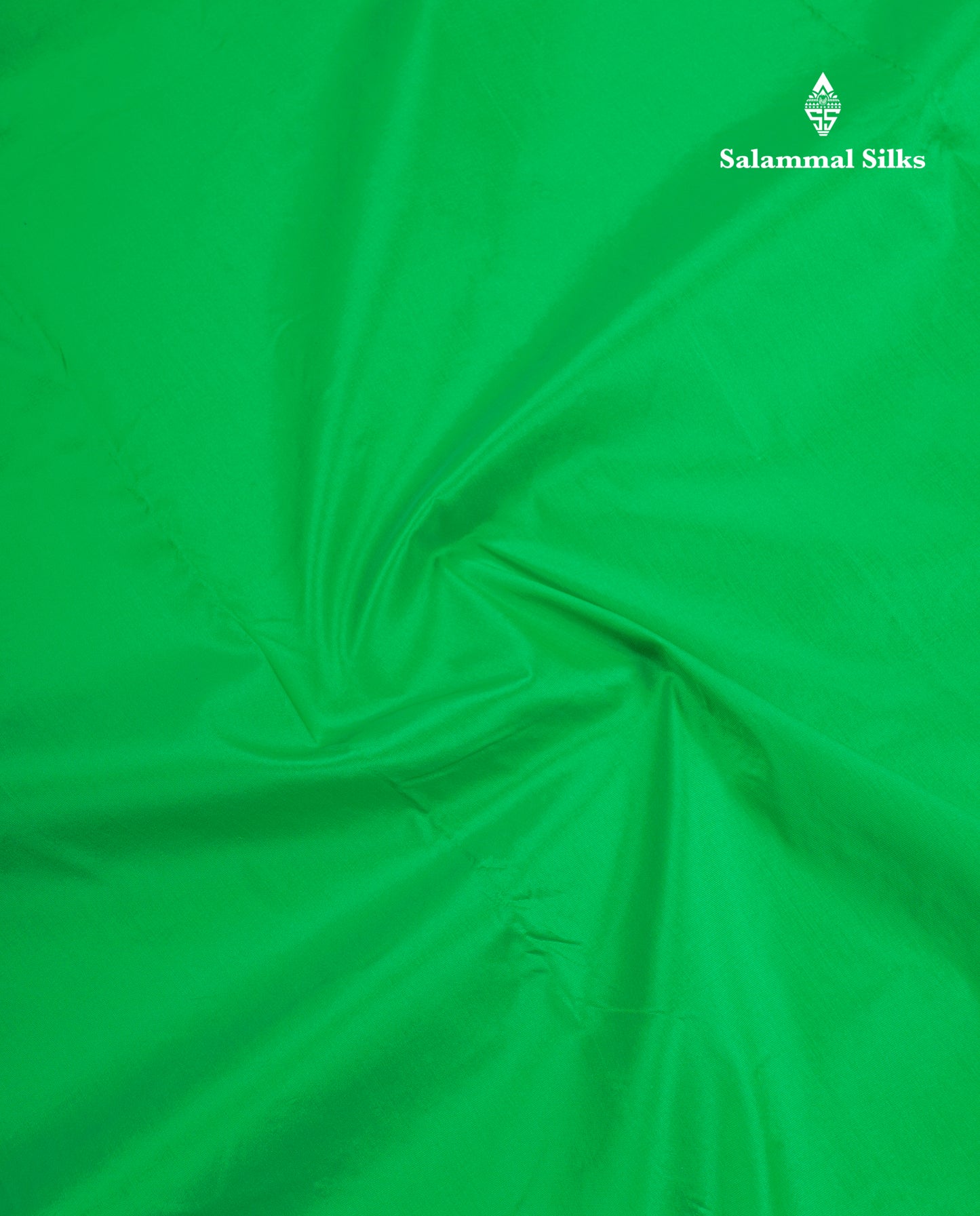 11 Yards Semi Silk Saree Green with Contrast Pink Border