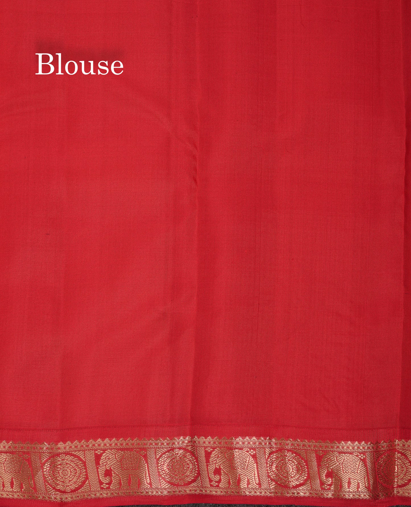 Beautiful Peacock Blue Pure Kanjivaram Silk Saree With Red Traditional Korvai Border
