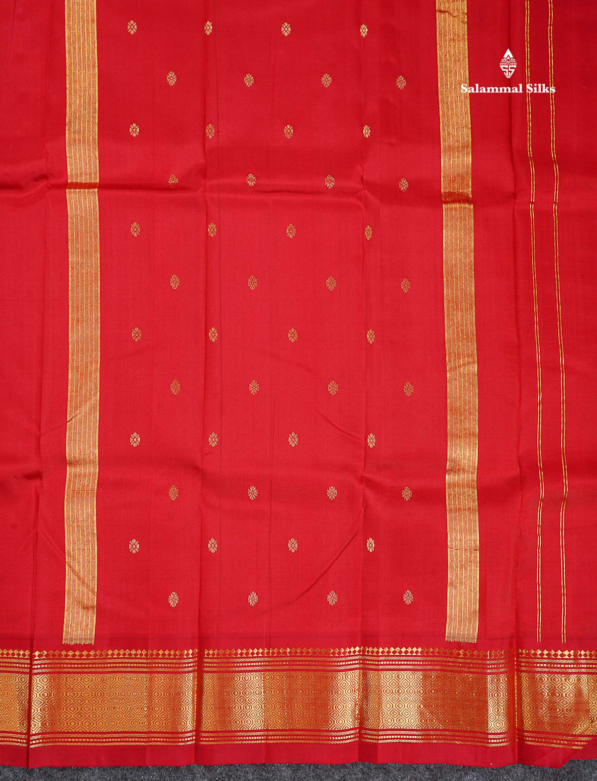 One Side Border Pure Silk Saree - Redish Maroon Colour Body Zari Butta With Traditional Border
