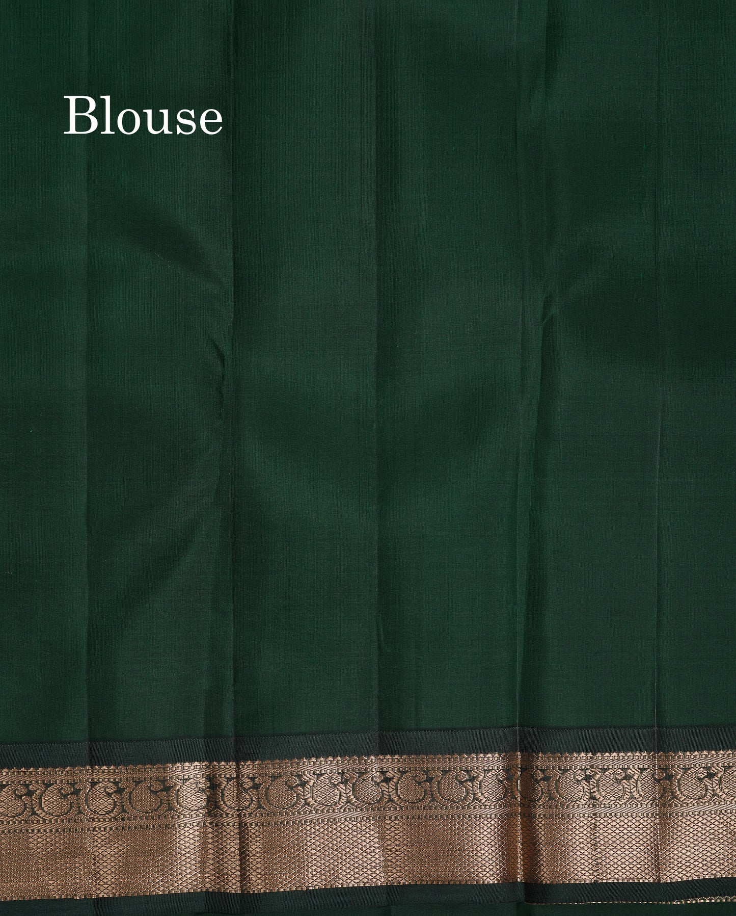 Beautiful Magenta Pink Pure Kanjivaram Silk Saree With Bottle Green Traditional Korvai Border