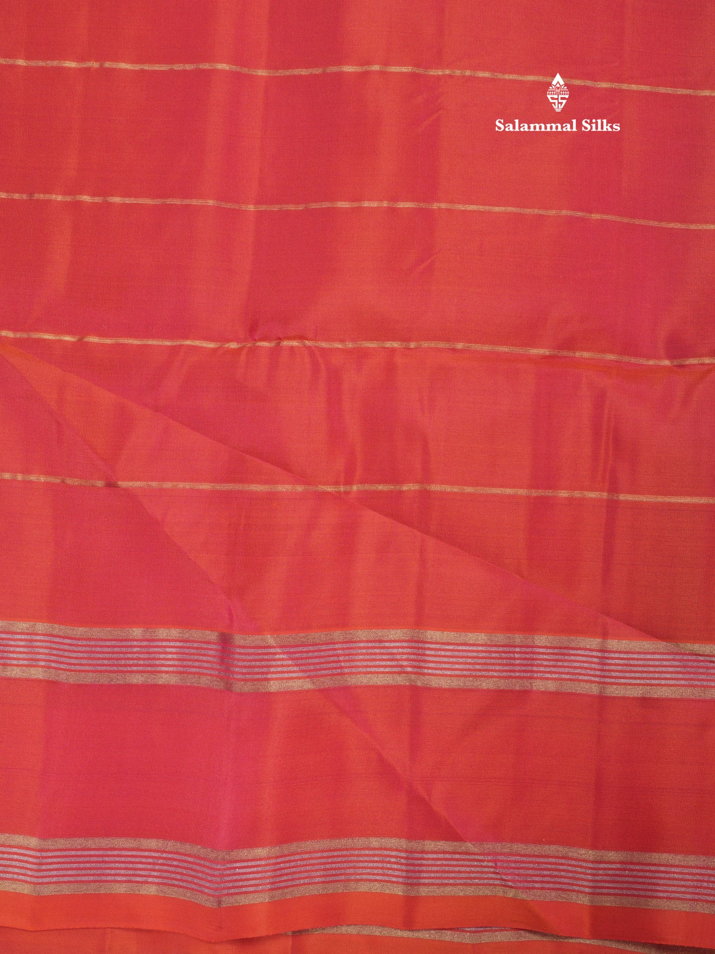 Beautiful Sea Green Pure Kanjivaram Soft Silk Saree With Contrast Pinkish Orange Border