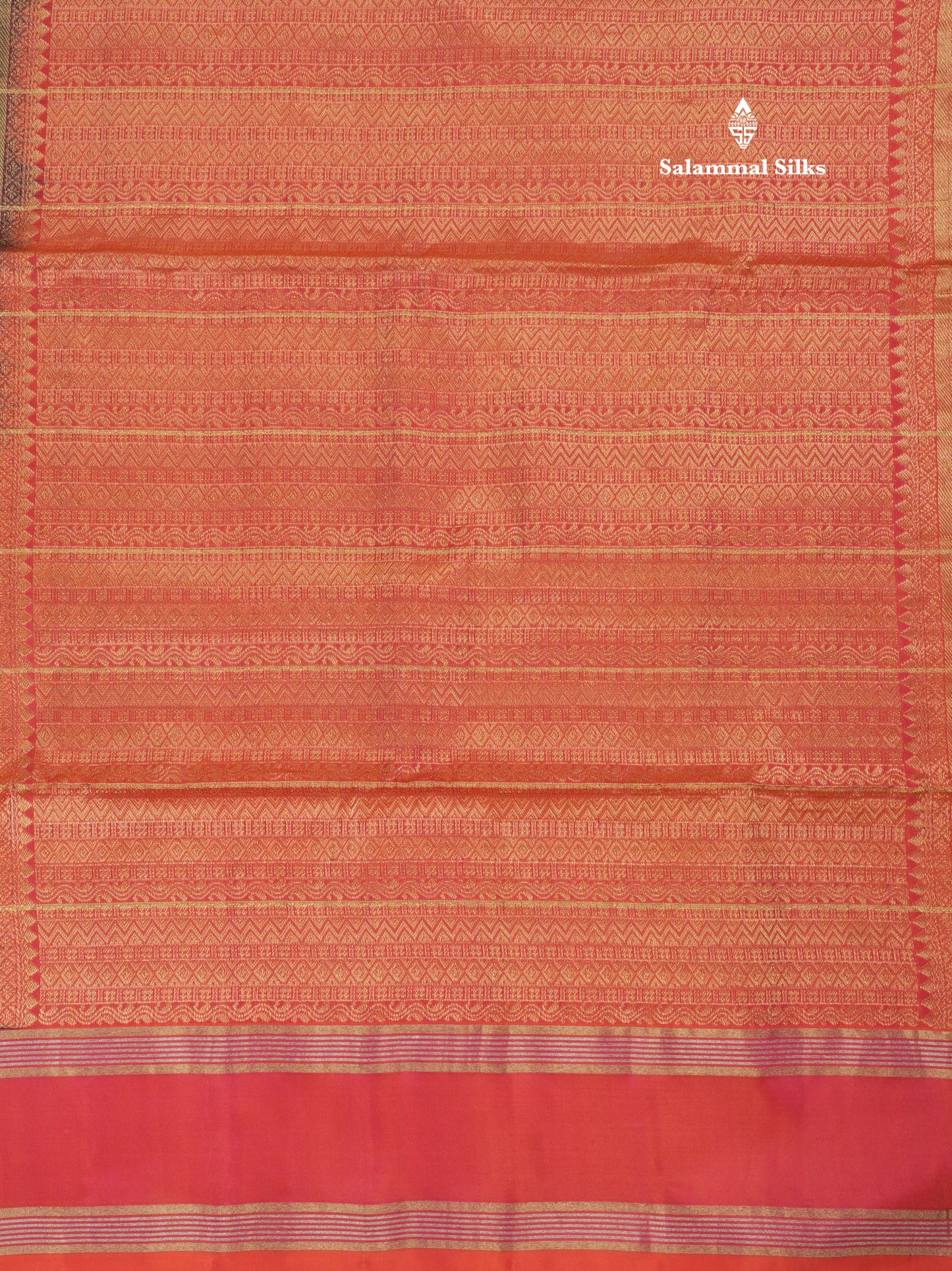 Beautiful Sea Green Pure Kanjivaram Soft Silk Saree With Contrast Pinkish Orange Border
