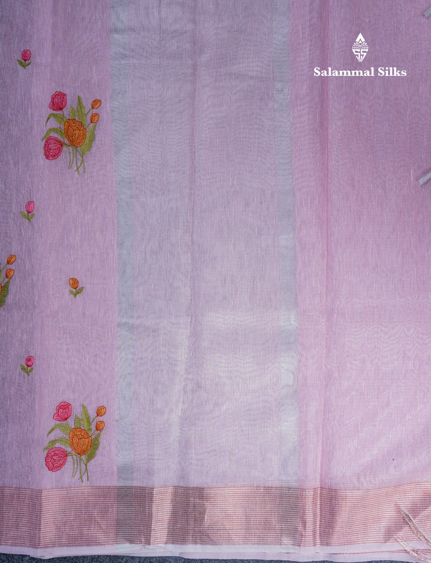 Baby Pink Fancy Saree With Blouse