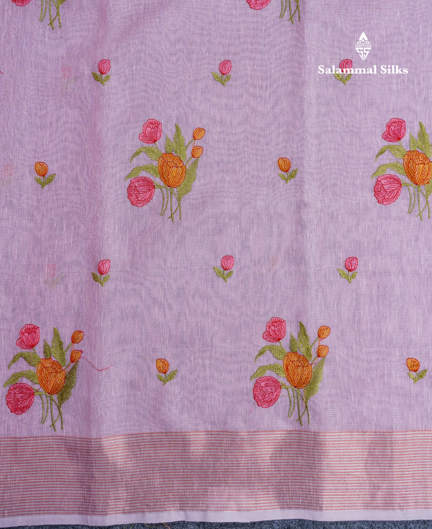 Baby Pink Fancy Saree With Blouse