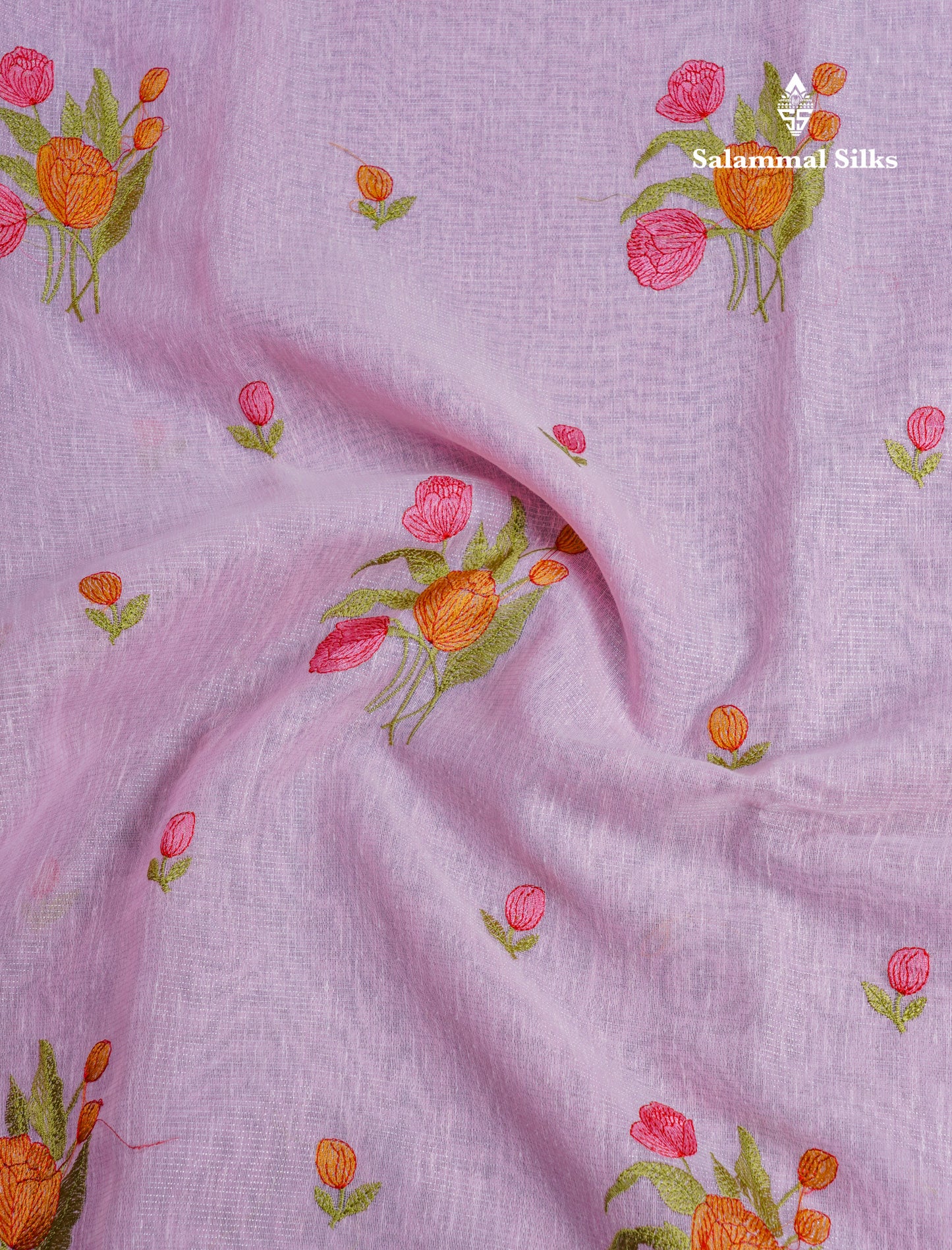 Baby Pink Fancy Saree With Blouse