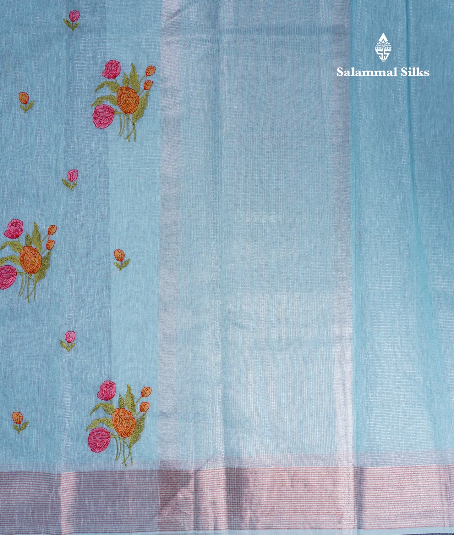 Baby Pink Fancy Saree With Blouse