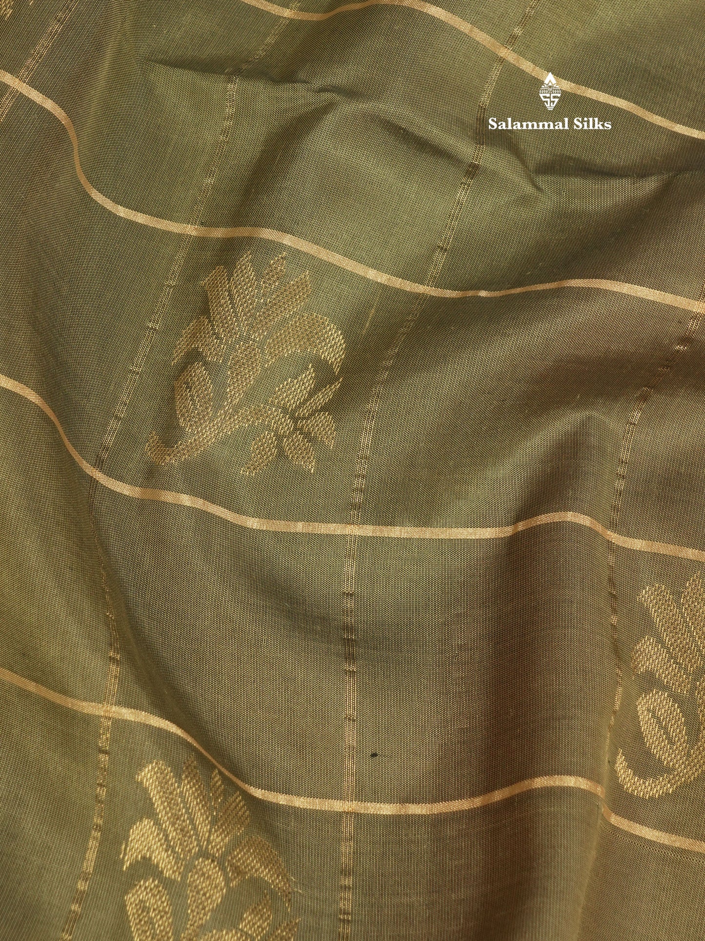 Beautiful Sea Green Pure Kanjivaram Soft Silk Saree With Contrast Pinkish Orange Border