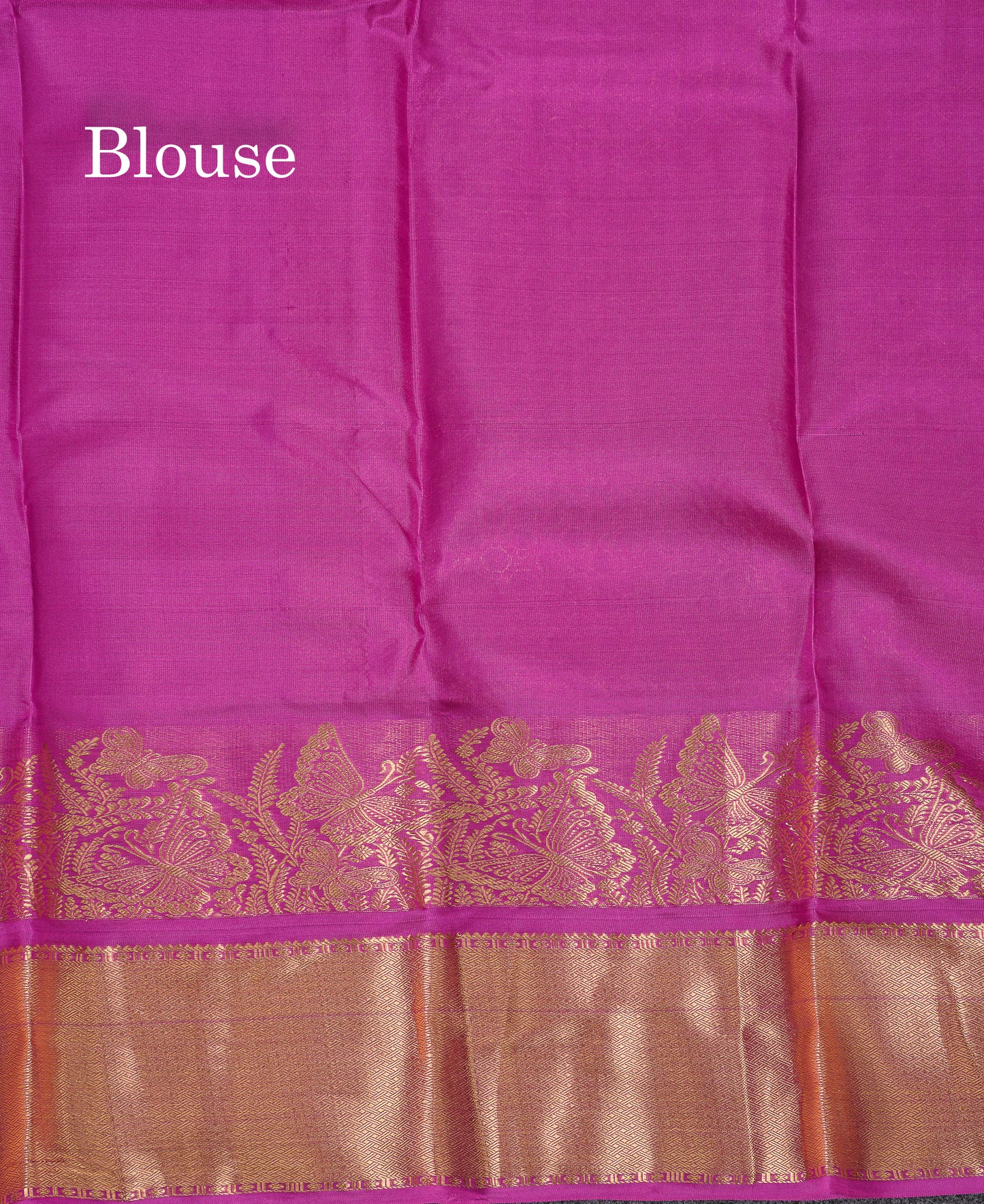 Beautiful Pinkish Red Plain Pure Kanjivaram Silk Saree With Traditional Border