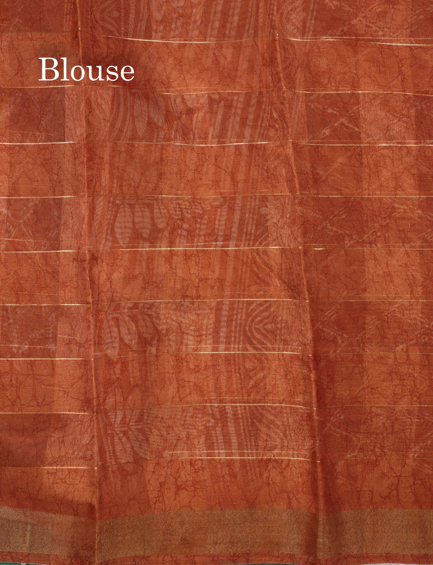 Army Green Printed Cotton Mix Saree With Tissue Border