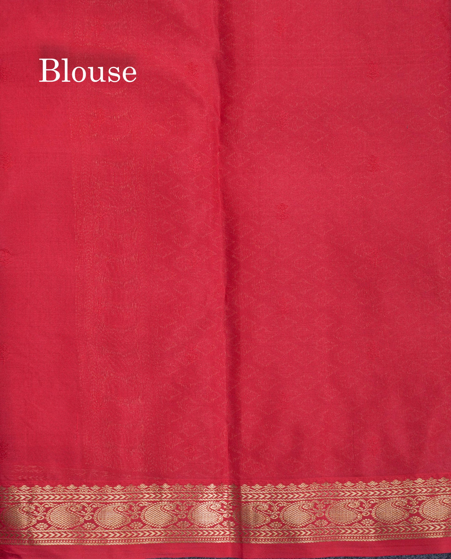 Chilly Red Pure Kanjivaram Silk Saree With Self Small Traditional Border