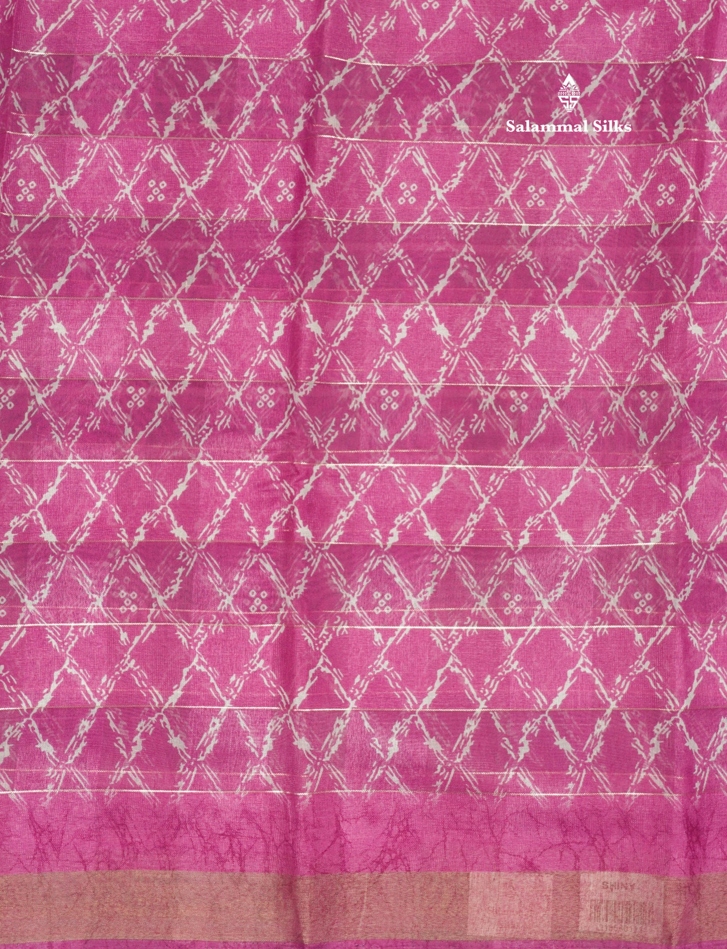 Army Green Printed Cotton Mix Saree With Tissue Border