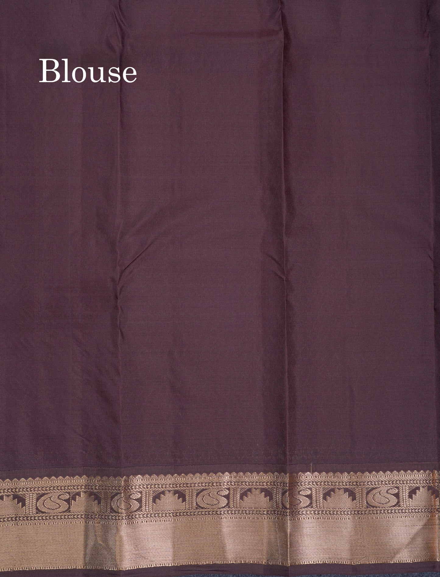 Dual Tone Pinkish Orange Pure Kanjivaram Silk Saree With Contrast Dark Brown Border