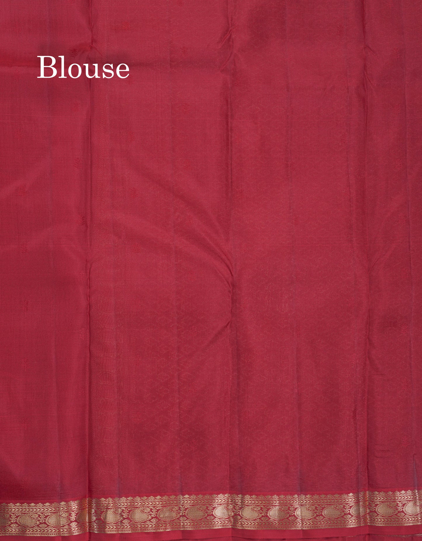 Chilly Red Pure Kanjivaram Silk Saree With Self Small Traditional Border