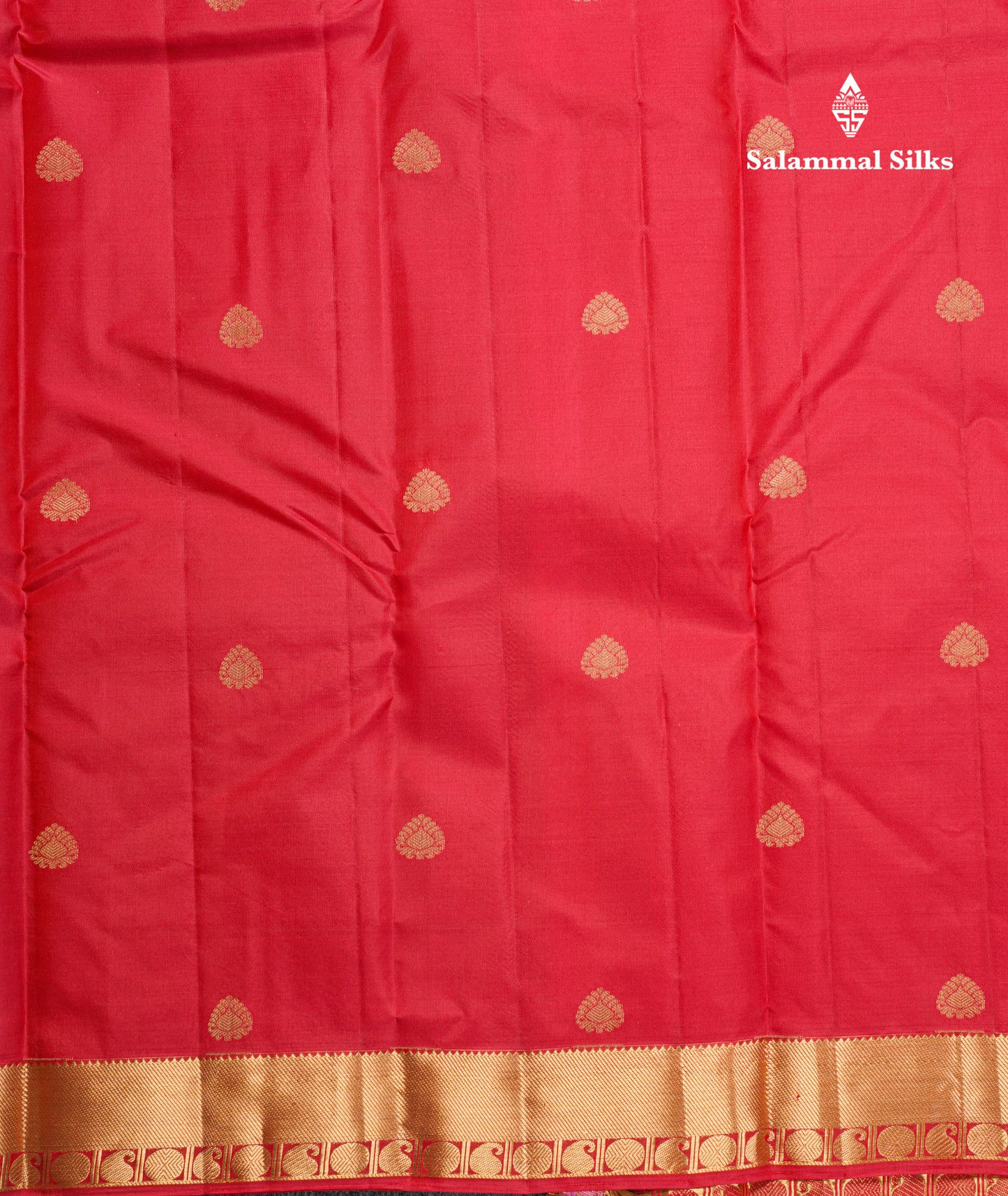 Dual Tone Pink Pure Kanjivaram Silk Saree With Self Traditional Border