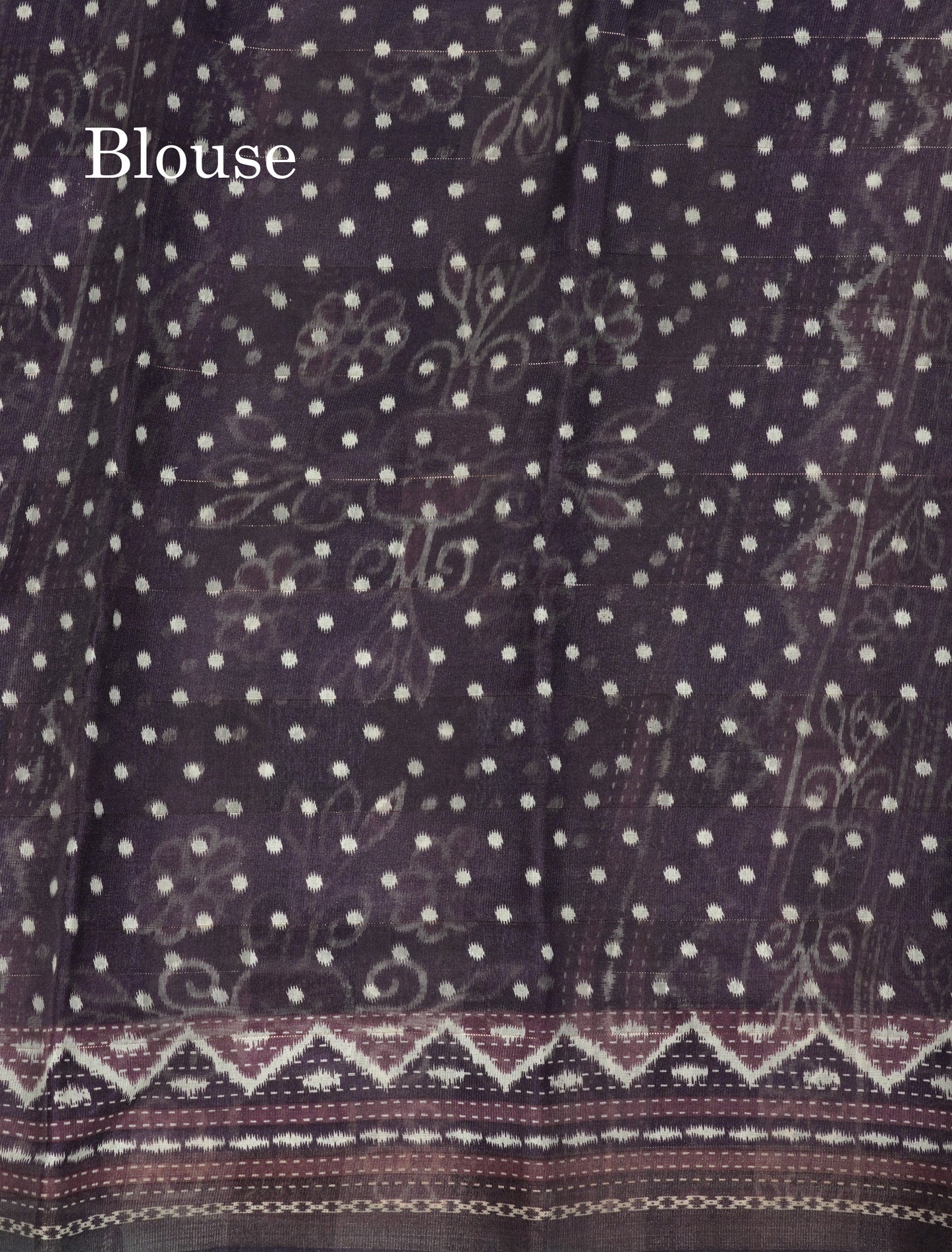 Purple Colour Printed Cotton Mix Saree With Blouse