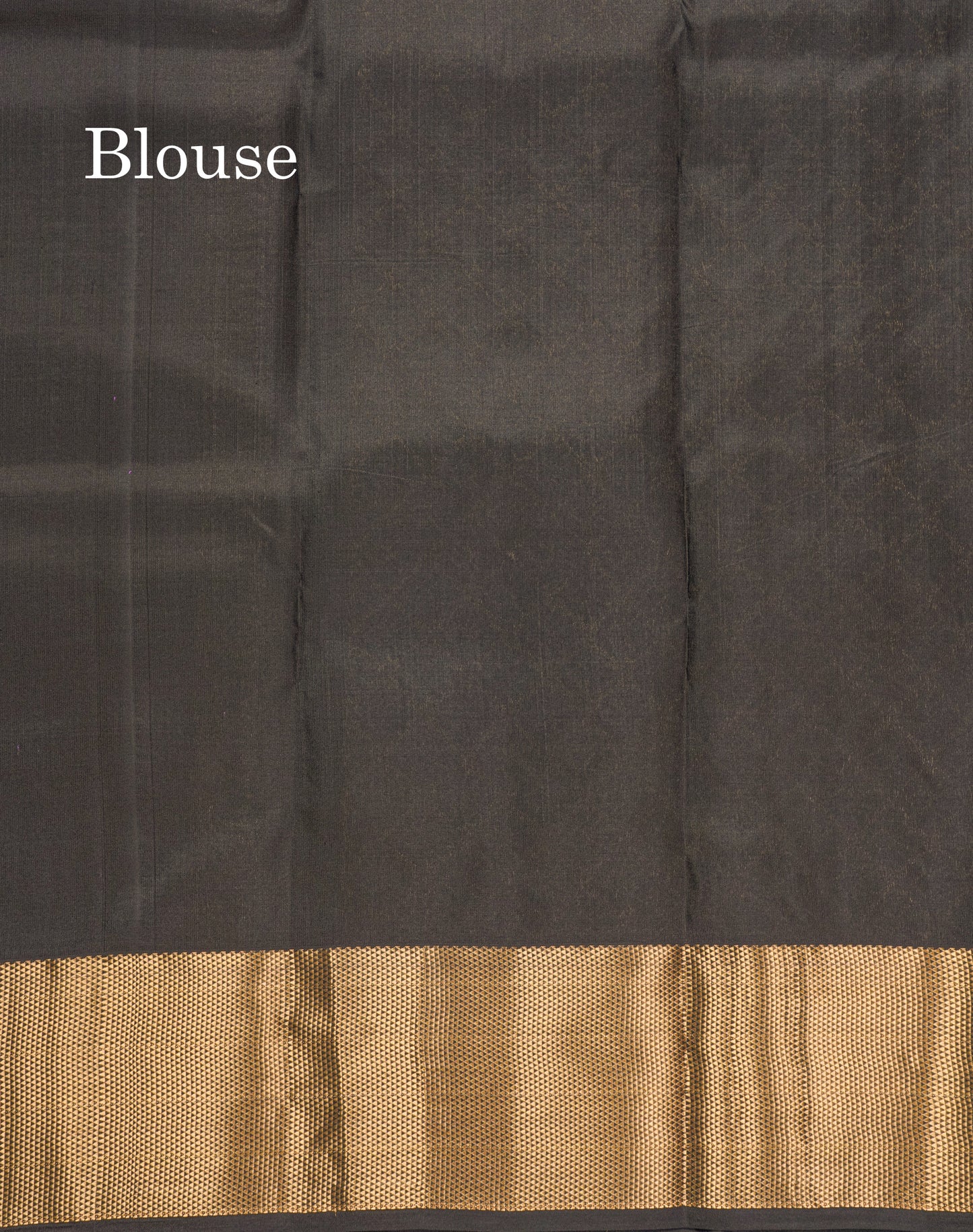 Black Pure Kanjivaram Silk Saree With Self Traditional Border