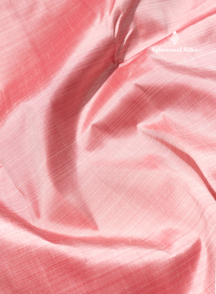 Onion Pink Colour Pure Kanjivaram Silk Saree with Temple Border