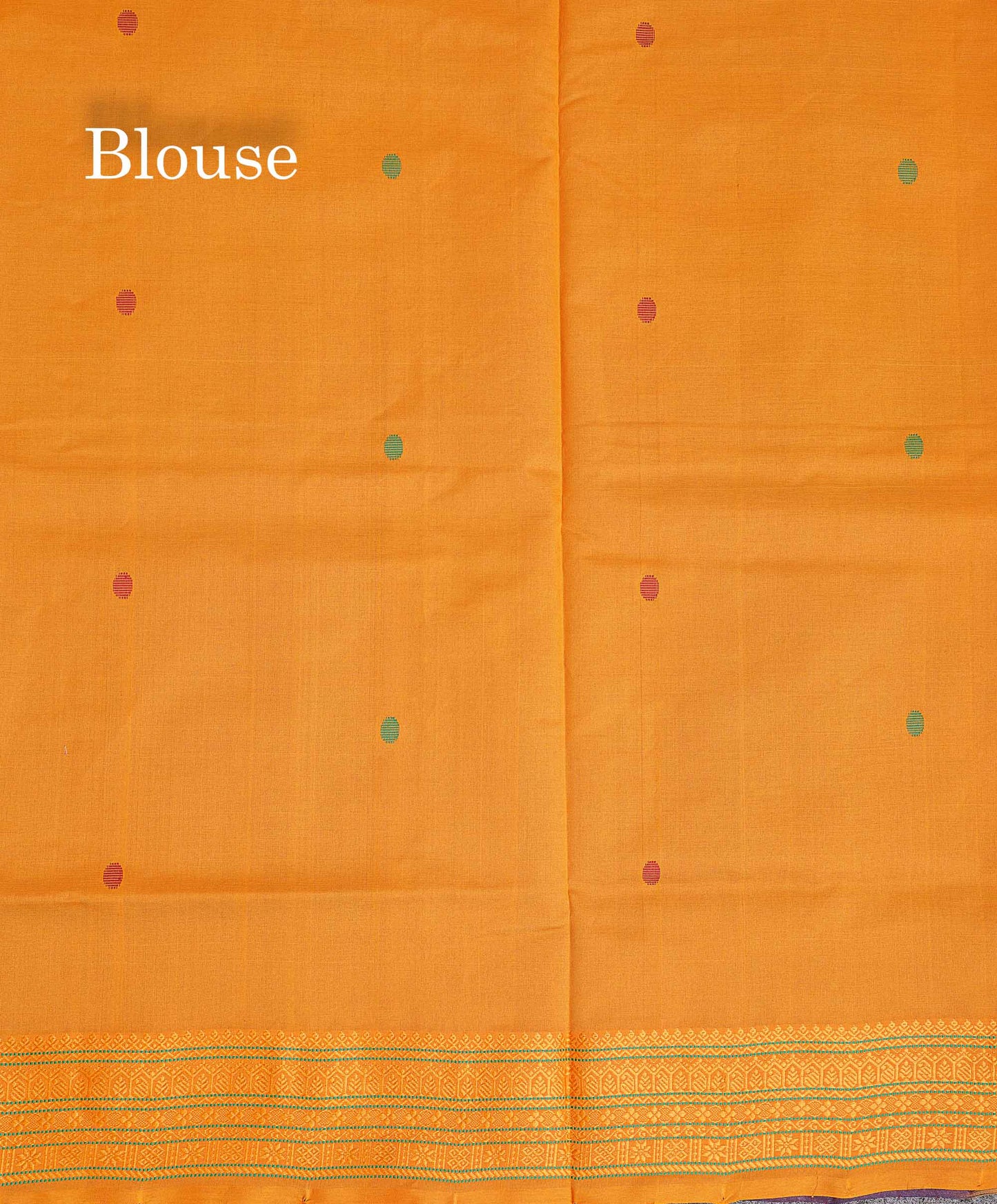Contrast Mustard Yellow Blouse Of Dark Maroon Semi Silk Cotton Saree