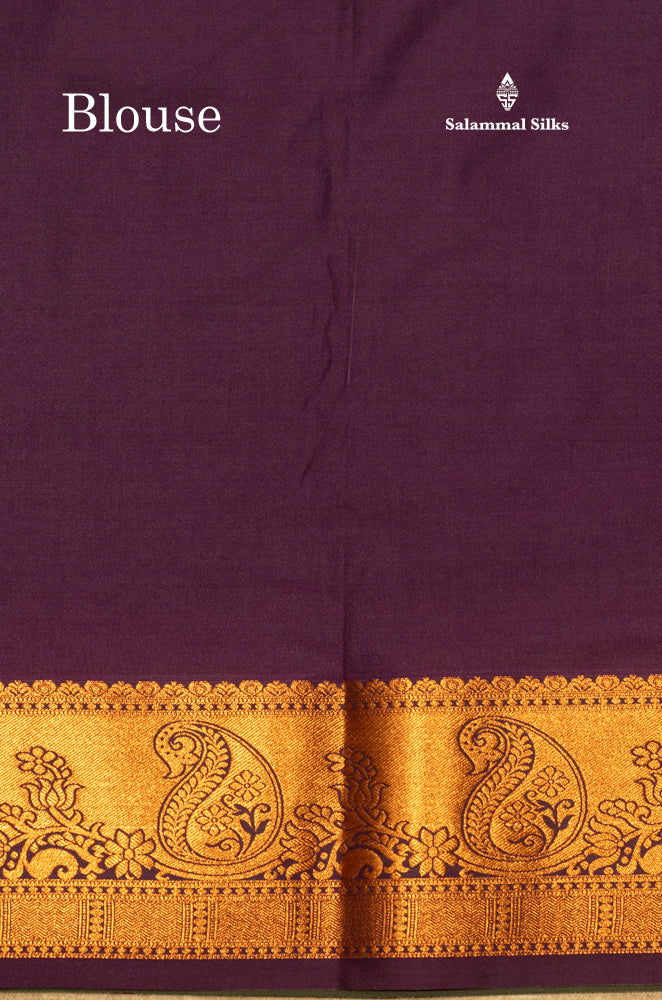 Bottle Green Colour Semi Silk Saree With Navy Blue Copper Zari Border