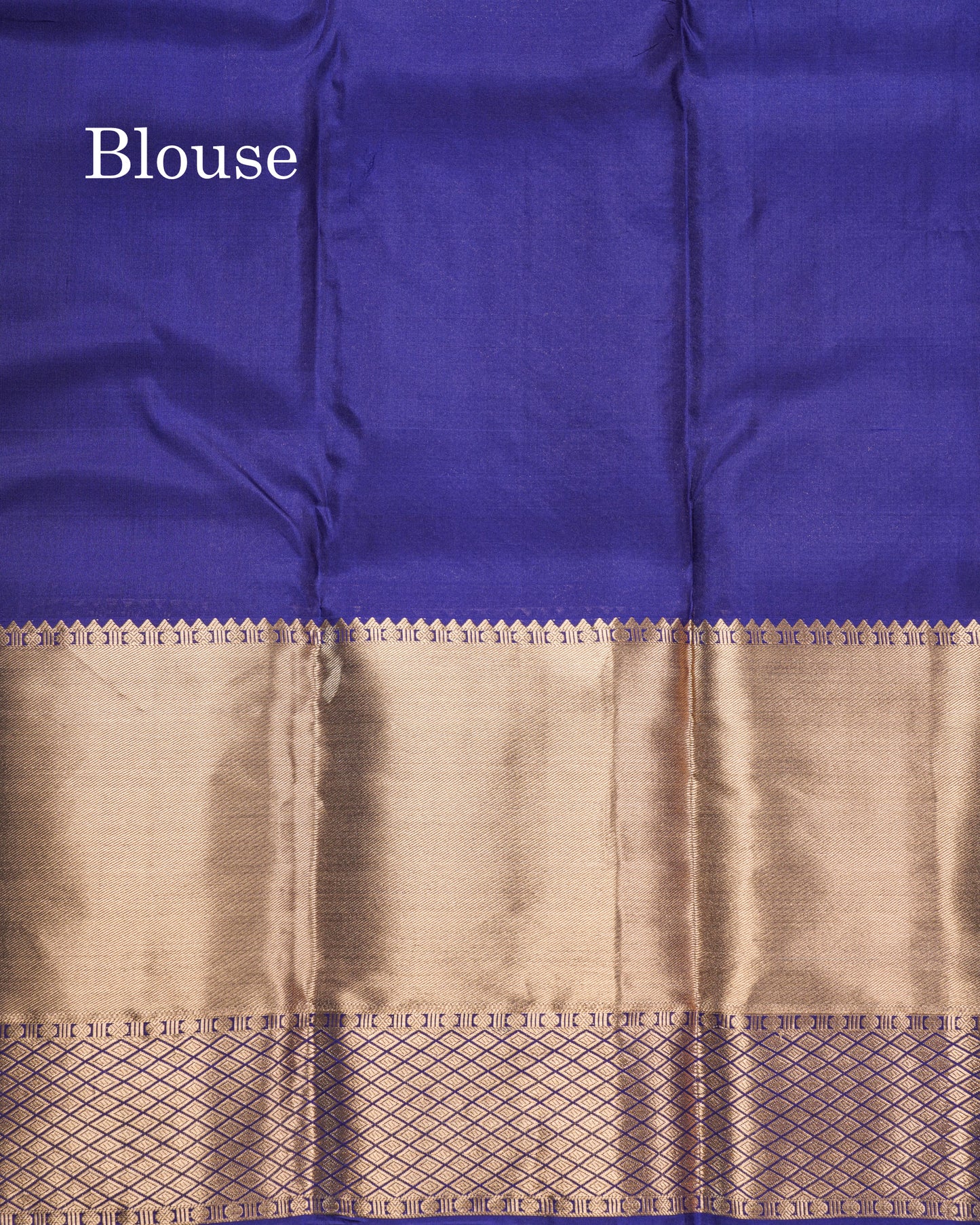 Dual Tone Purple Pure Kanjivaram Silk Saree With Self Long Border