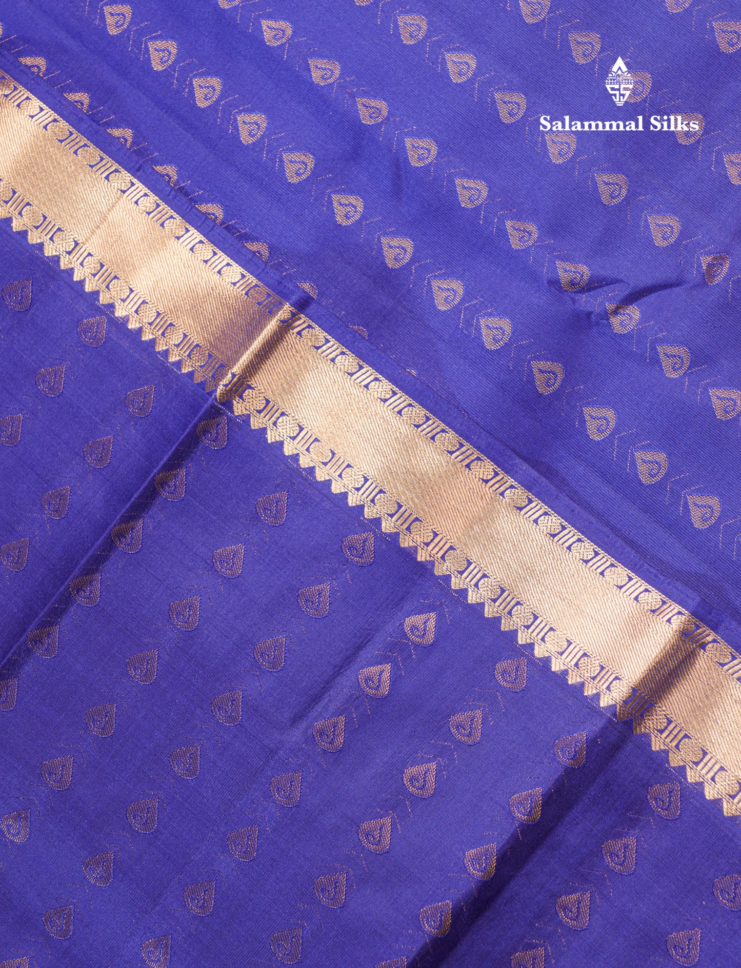 Dual Tone Purple Pure Kanjivaram Silk Saree With Self Long Border