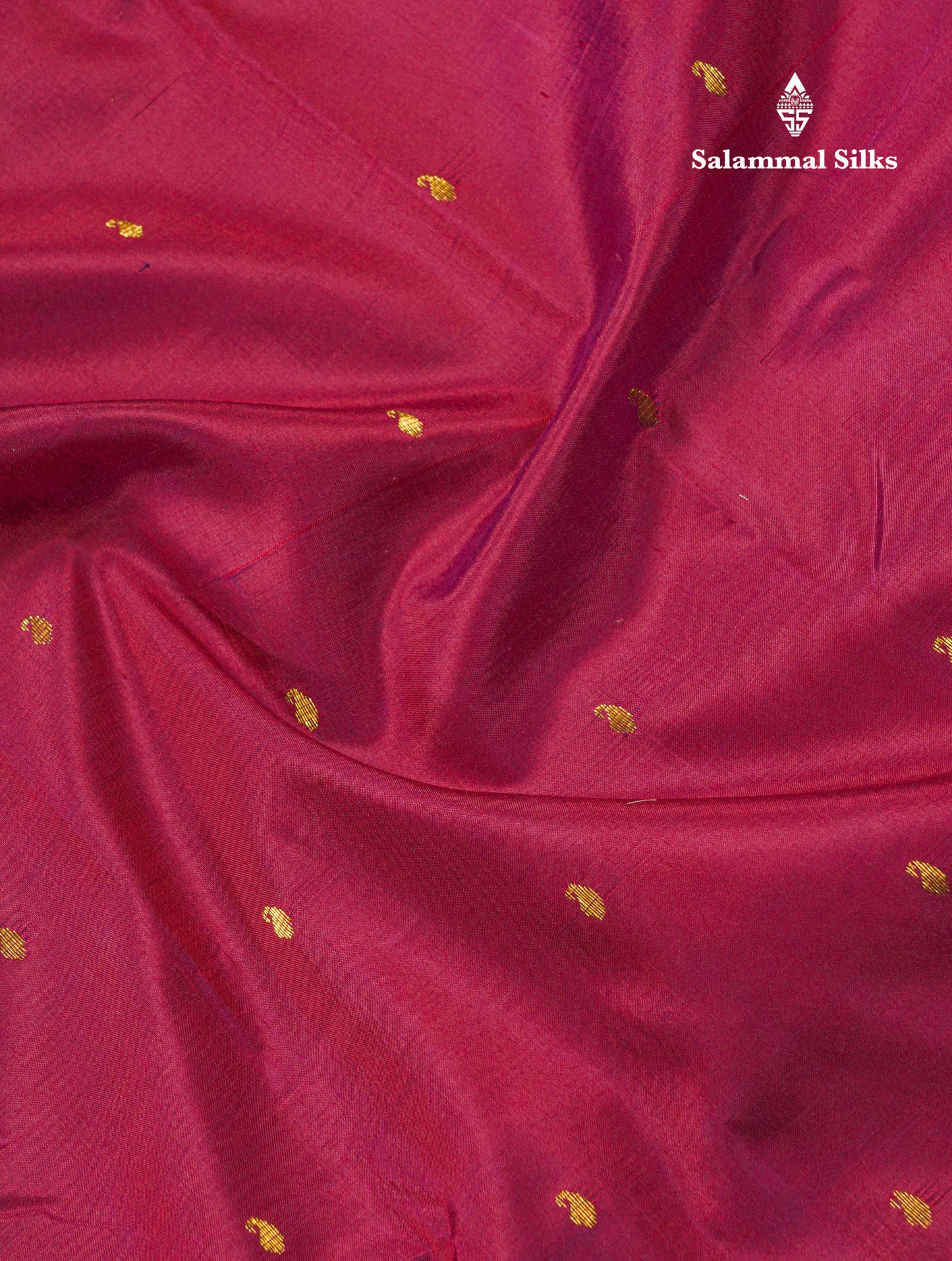 Dual Tone Maroon Pure Kanjivaram Silk Saree With Contrast Reddish Maroon Small Border