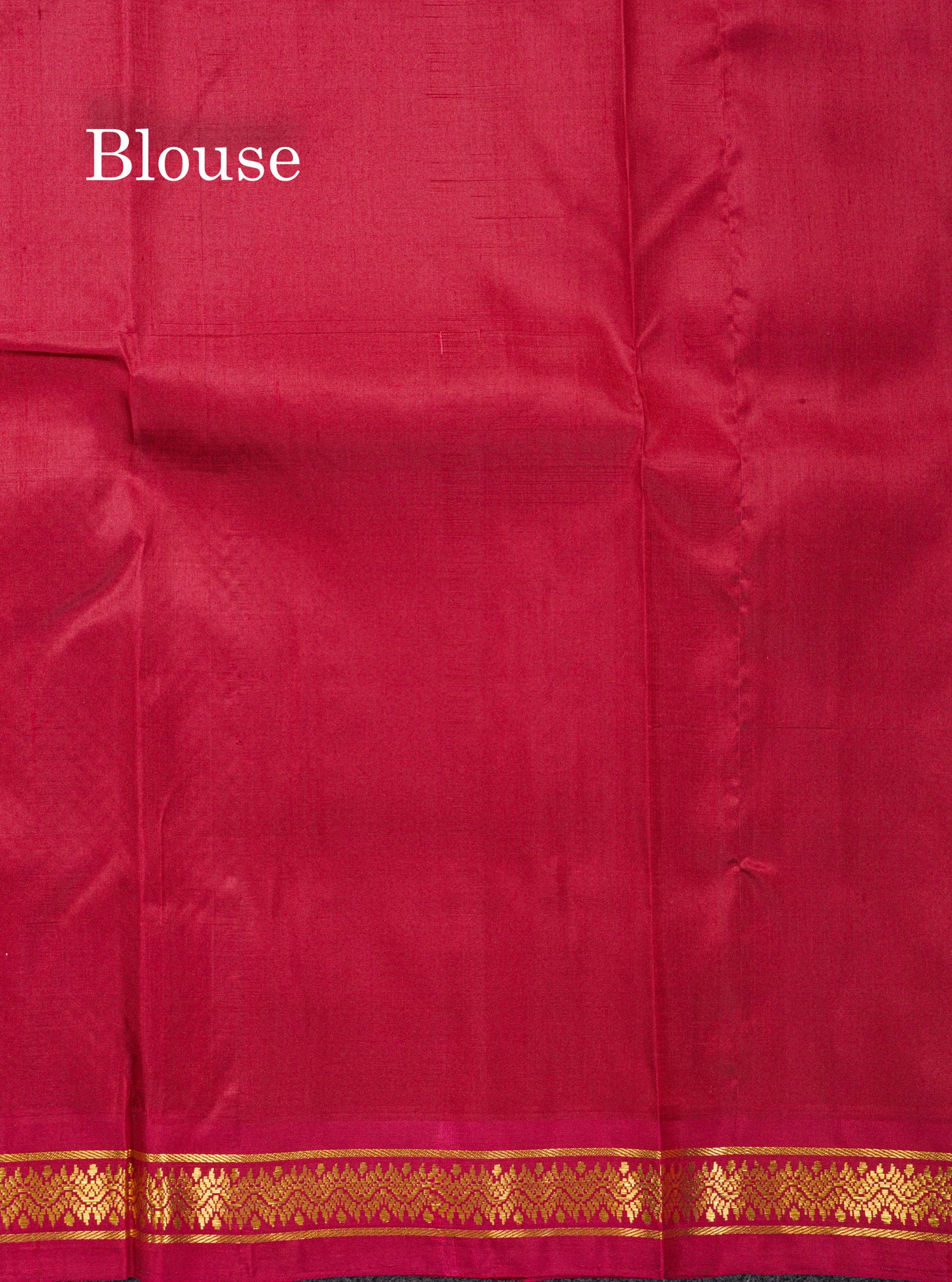 Dual Tone Maroon Pure Kanjivaram Silk Saree With Contrast Reddish Maroon Small Border
