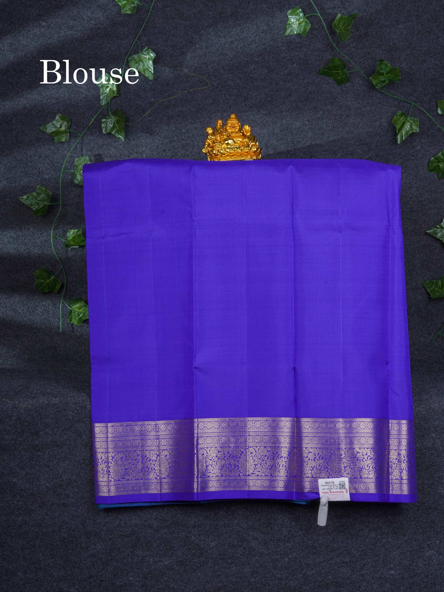 Pure Silk Pattu Pavadai (Dual Tone Peacock Blue) With Violet Blouse 36"